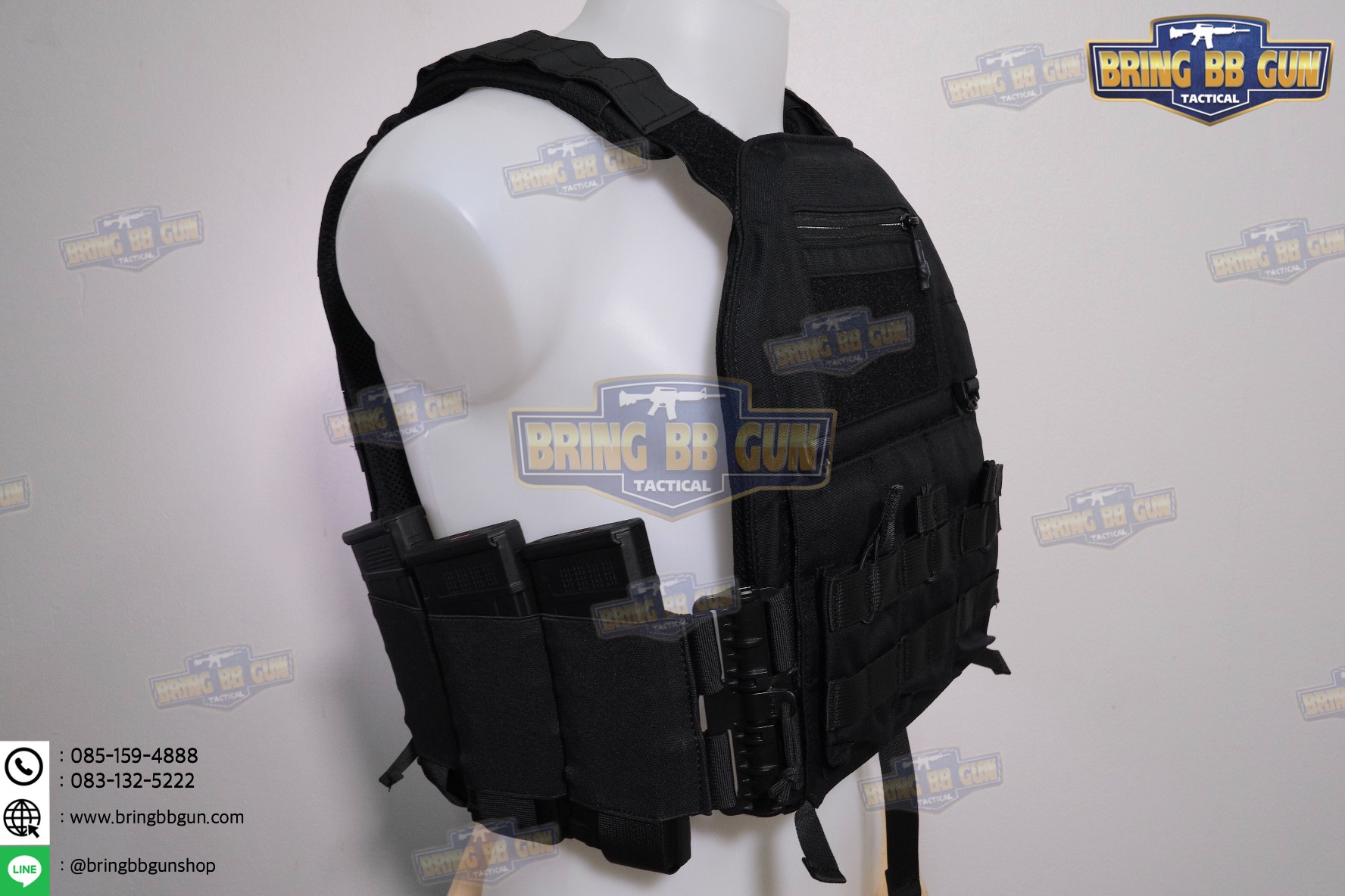 ชุดเซ็ตปลดเสื้อเกราะไว (ชุดสายโอบ-ปลดไว แบบยางยืด) (QD Elastic Cummerbund)