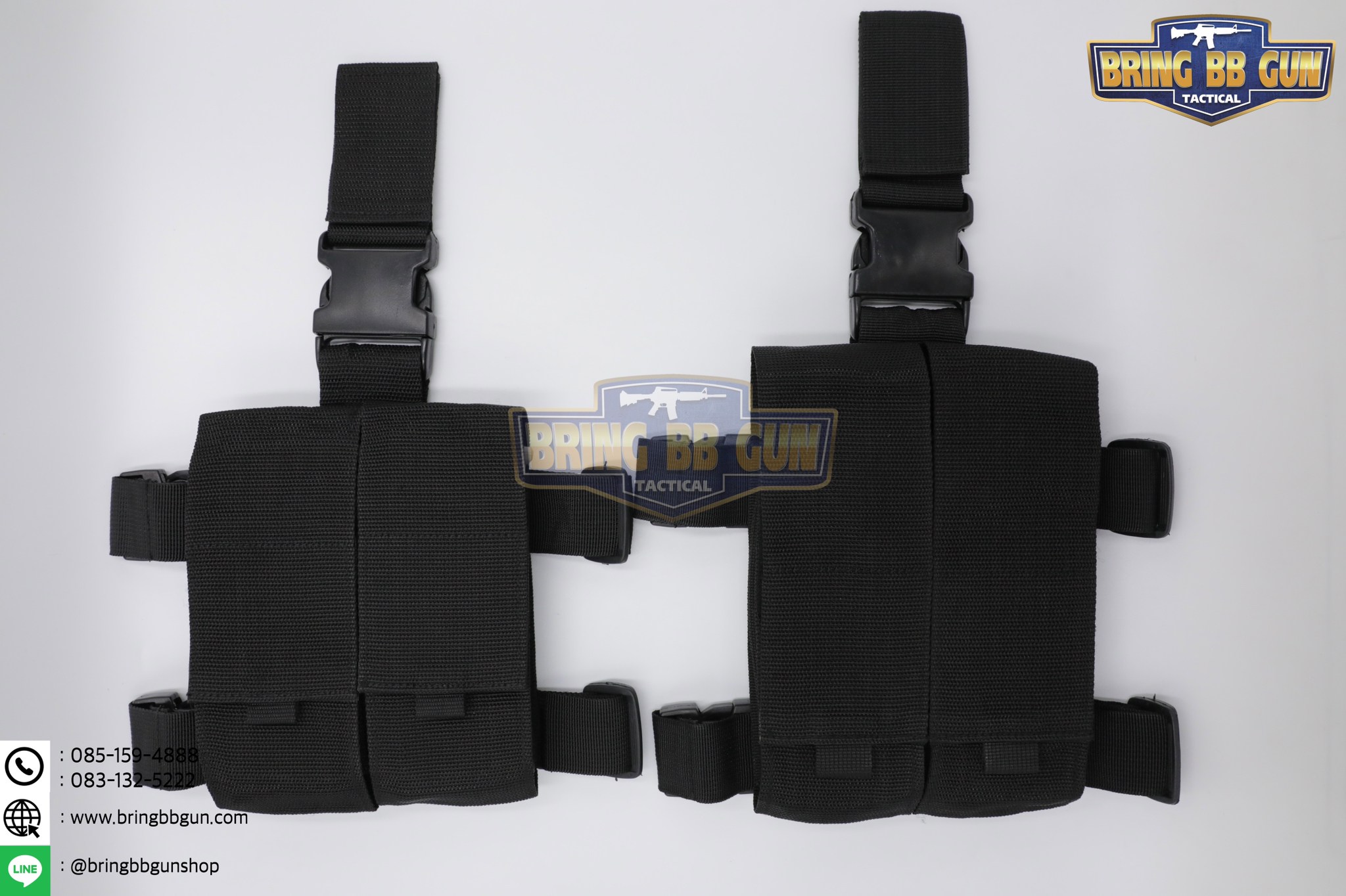 ซองแม็กกาซีนปืนยาวคู่รัดต้นขา (ซองแม็กรัดขาสาย PP M16)