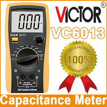 เครื่องวัดค่า Capacitor ดิจิตอลVictor VC6013 วัดได้ตั้งแต่ 0.1PF ถึง 20000ไมโคร