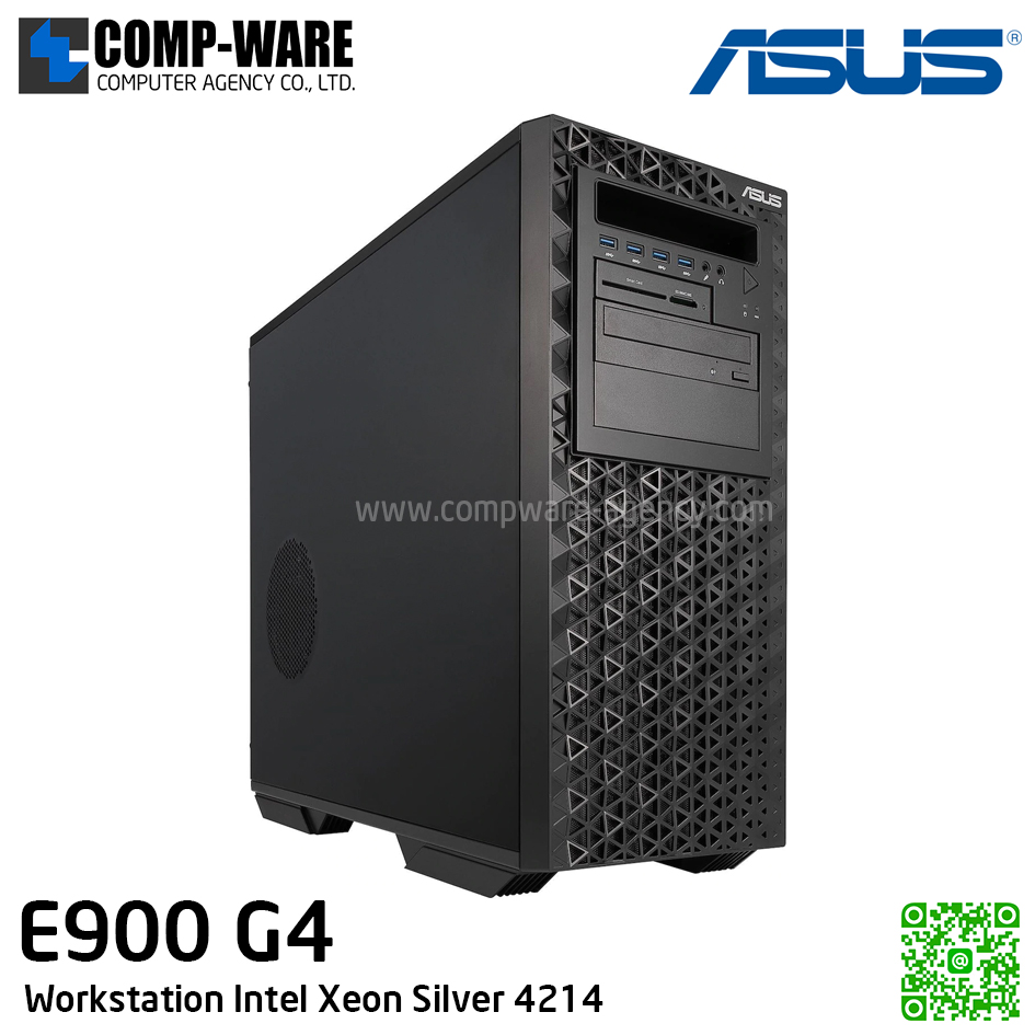 ASUS Workstation E900 G4 (Intel Xeon Silver 4214 Scalable Processor, Max.1536GB LRDIMM, nVidia Quadro RTX Series, Win 10 Pro)