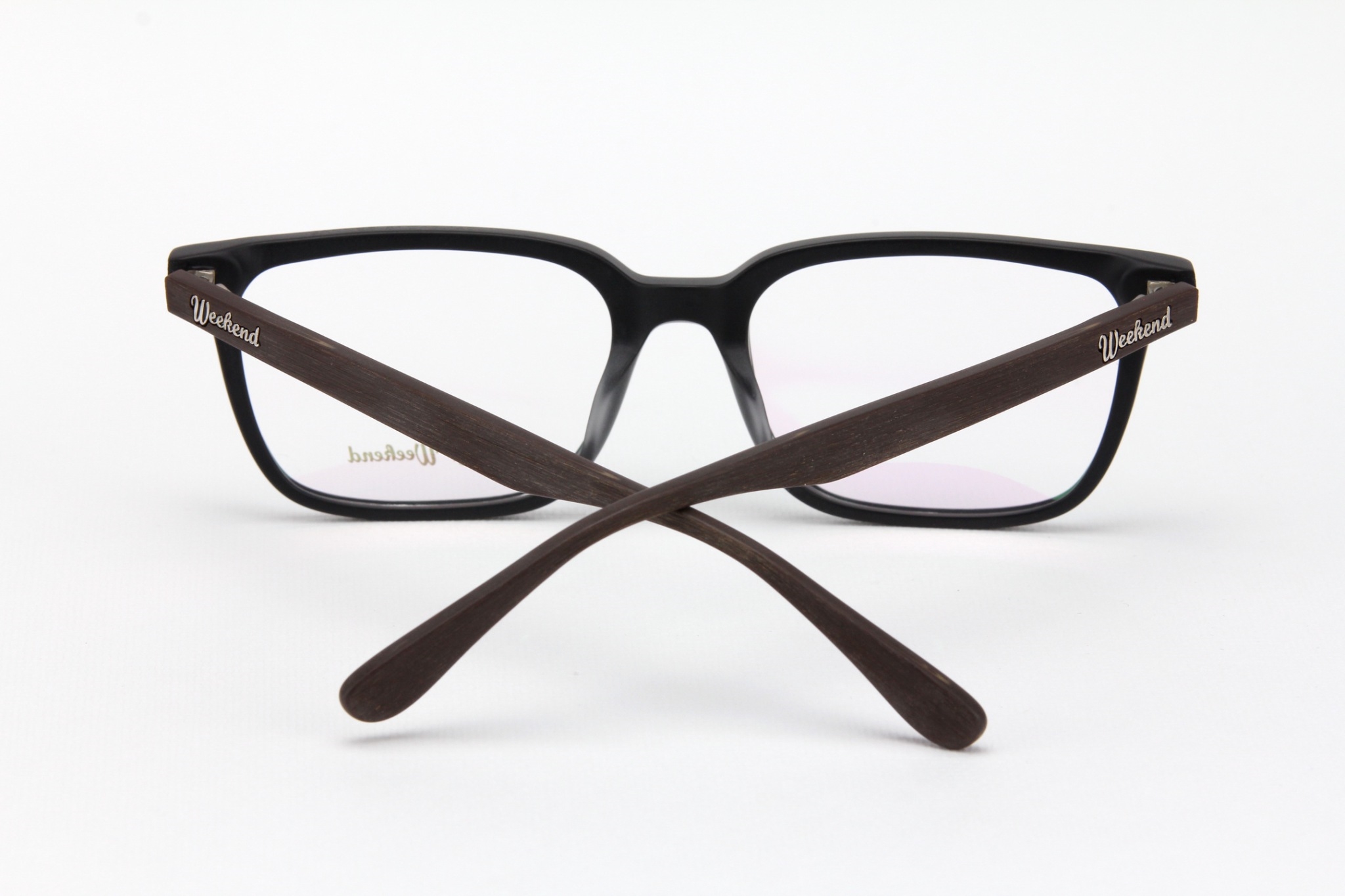 กรอบแว่นสายตาพร้อมคลิปกันแดด Weekend Cannes Black