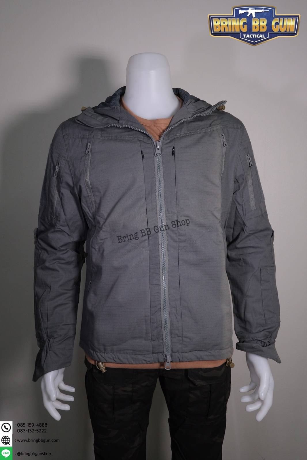 เสื้อกันหนาวมีฮู้ด ยี่ห้อ War Chief รุ่นผ้า2ชั้น (เสื้อ Jacket)