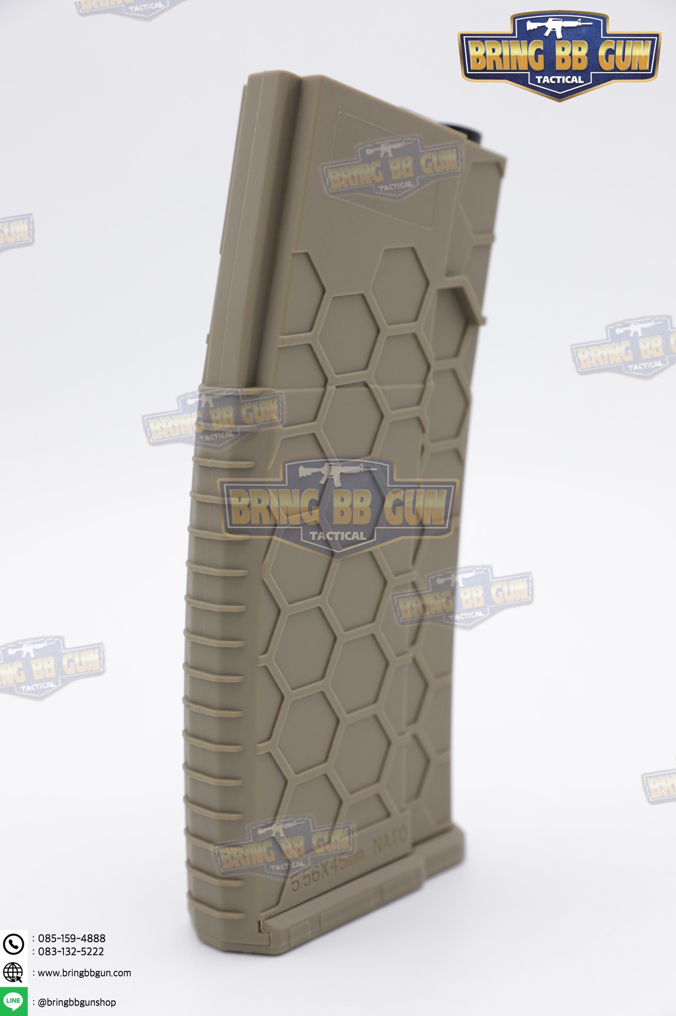 แม็กกาซีน M4 แบบstand(ไม่ต้องปั่น) ทรง Hex Mag (ทรง รังผึ้ง) (Hex Mag Mid-cap magazine)