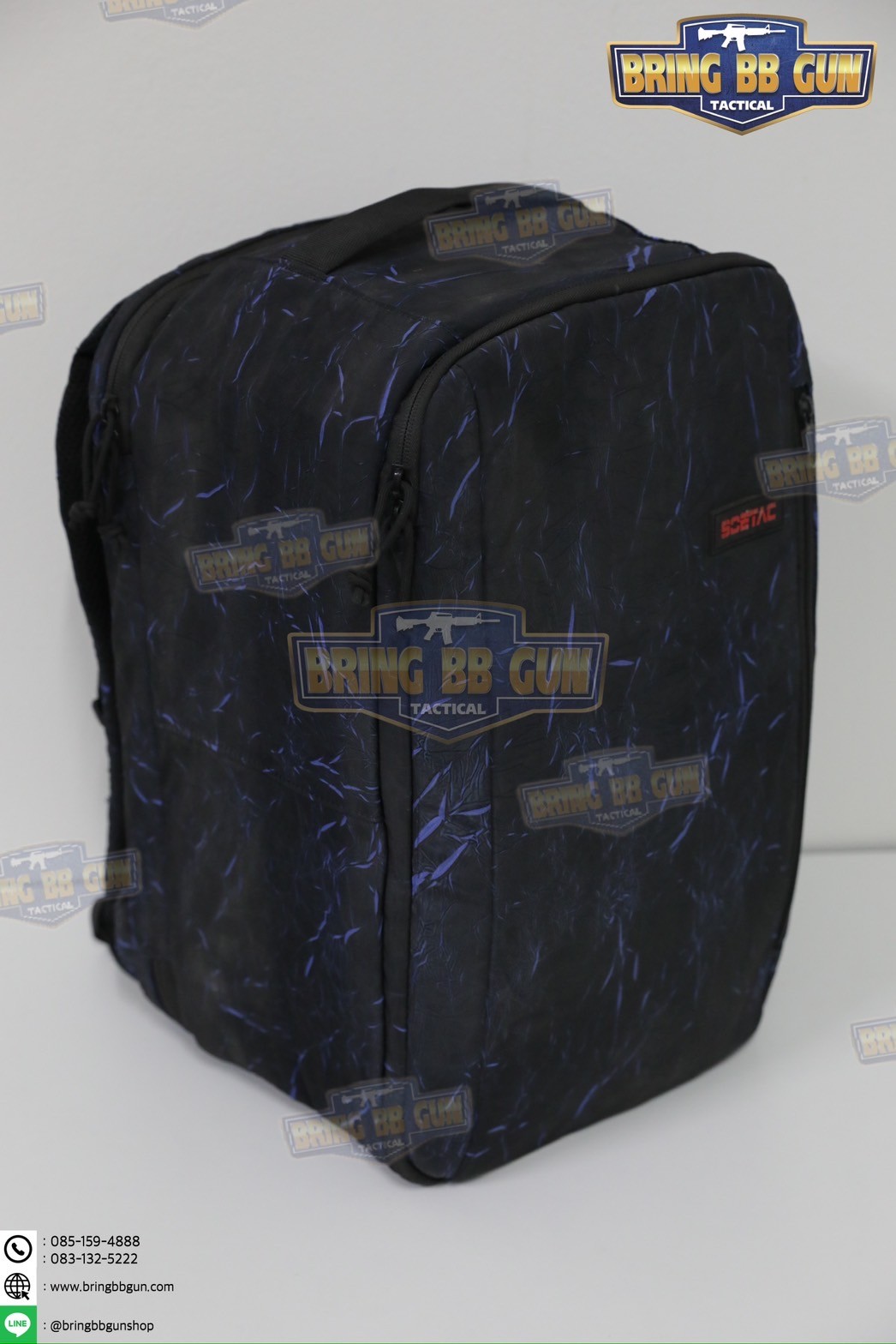 กระเป๋าเป้สะพายหลังอเนกประสงค์ สำหรับยิงปืน ยี่ห้อ Soetac (กระเป๋าสำหรับนักแข่งยิงปืน) (กระเป๋าเก็บอุปกรณ์ + ปืนสั้น) (Tactical Backpack Wargame Pack)