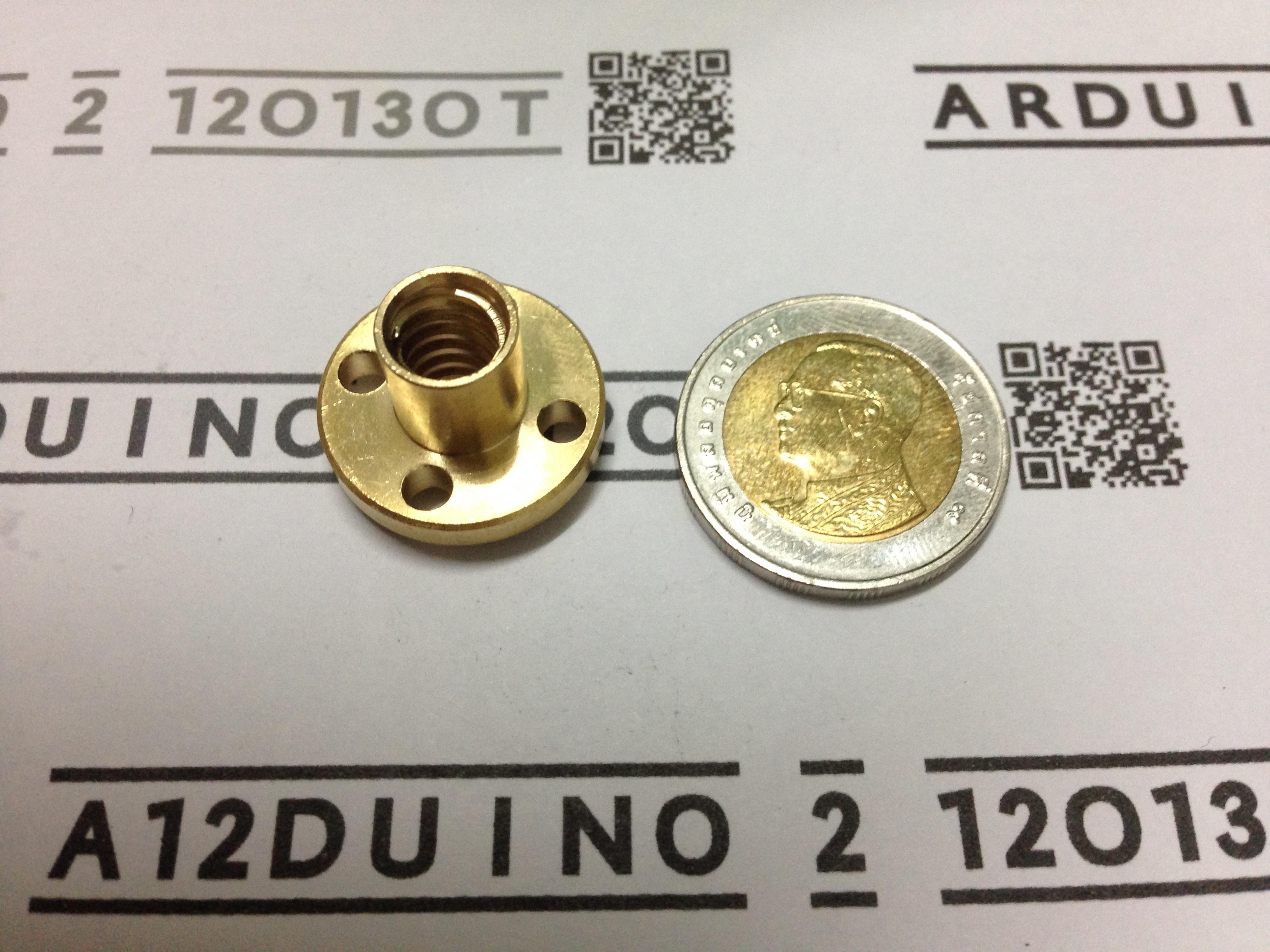 Lead Screw D = 8mm Length 300mm and Copper Nut (Pitch=2mm, Lead=8mm)