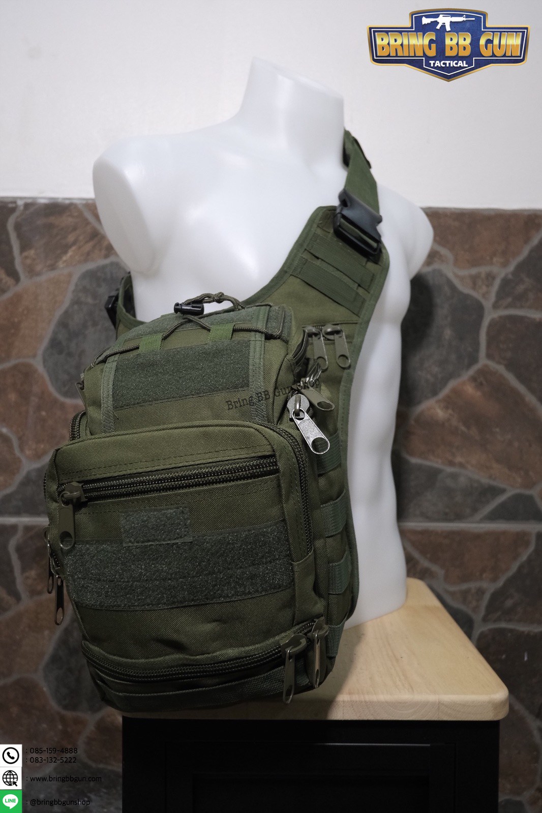 กระเป๋าสะพายข้าง-คาดอก รุ่น 6008 (สะพายกล้อง 6008)