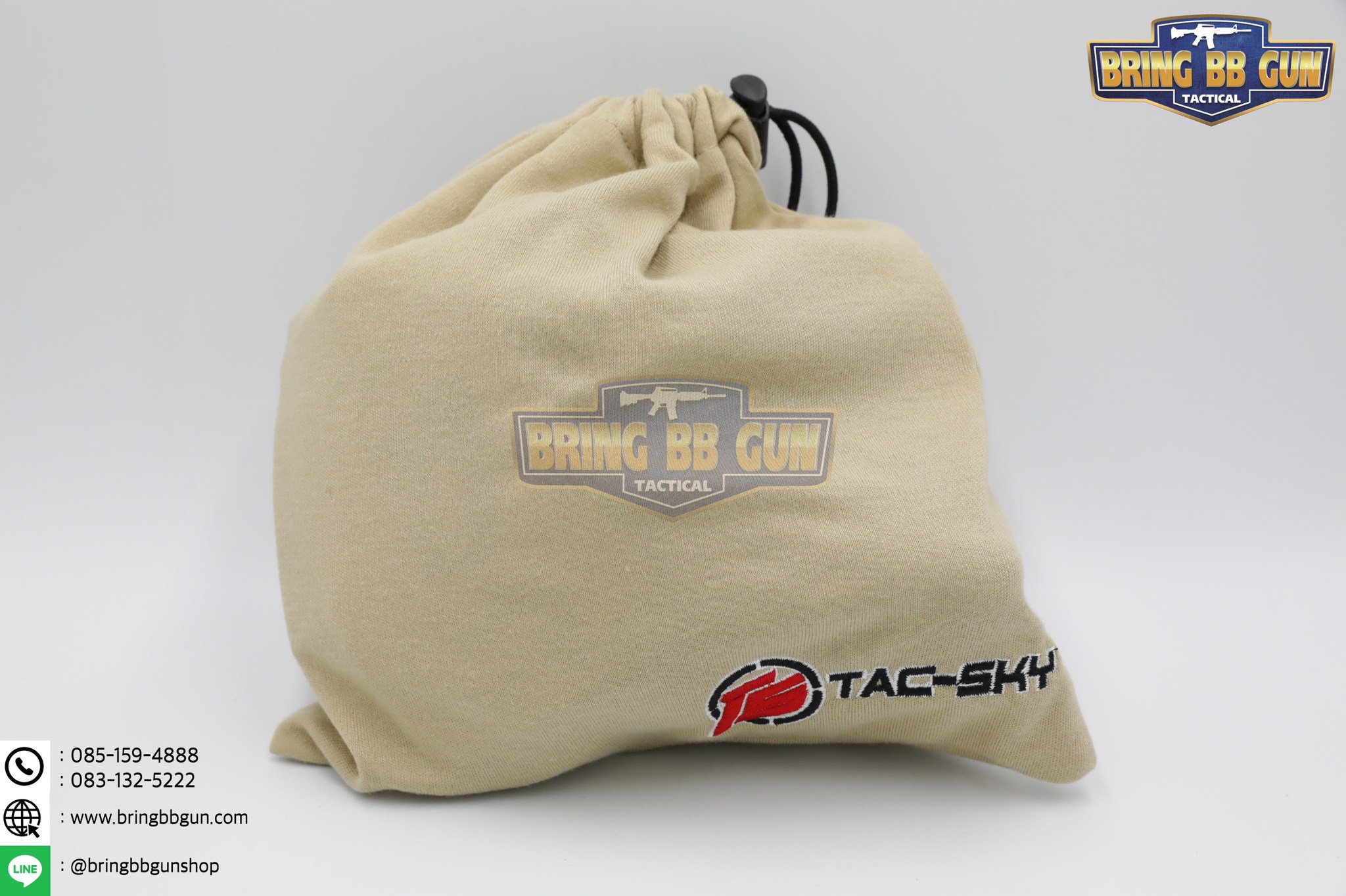 หูฟังสื่อสารตัดเสียงได้ ทรง Comtac III ยี่ห้อ Tac-Sky รุ่น หูฟังตัดเสียงพร้อมขาติดหมวกฟาส