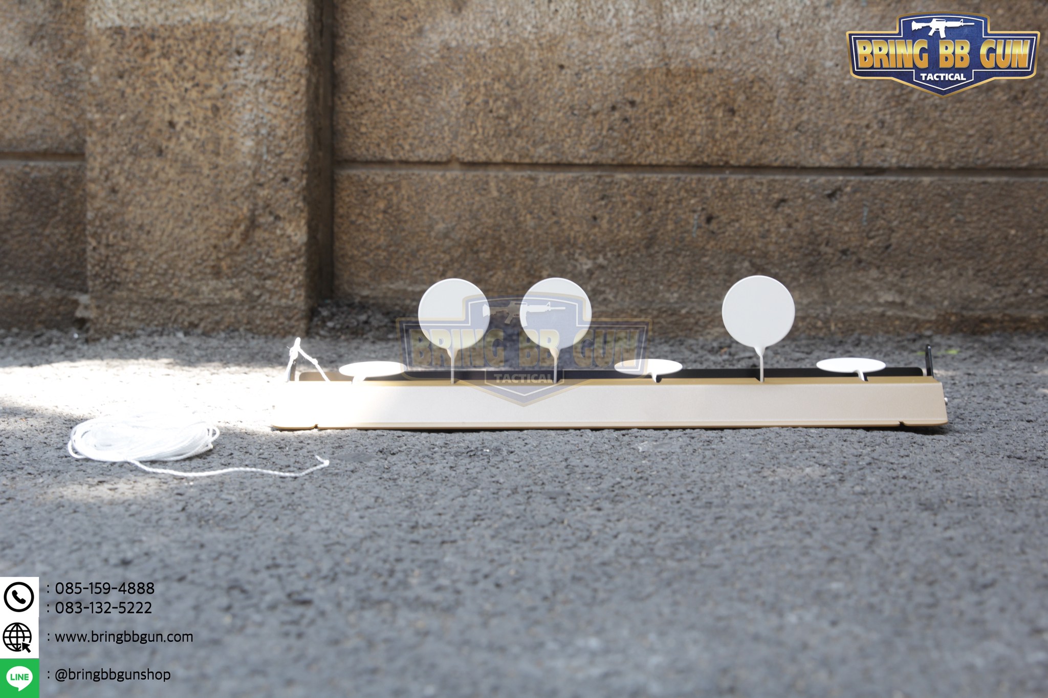 เป้าเพลตเหล็กสำหรับฝึกซ้อมยิงปืนบีบีกัน รุ่น ตั้งพื้นแถวเรียง (The Plate Rack)