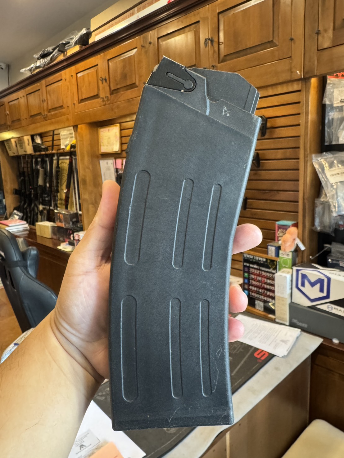 แมก Saiga บรรจุ 8 เม็ด (รุ่นที่มีบ่อแม็กเท่านั้น) Ver 083 ใส่ไม่ได้