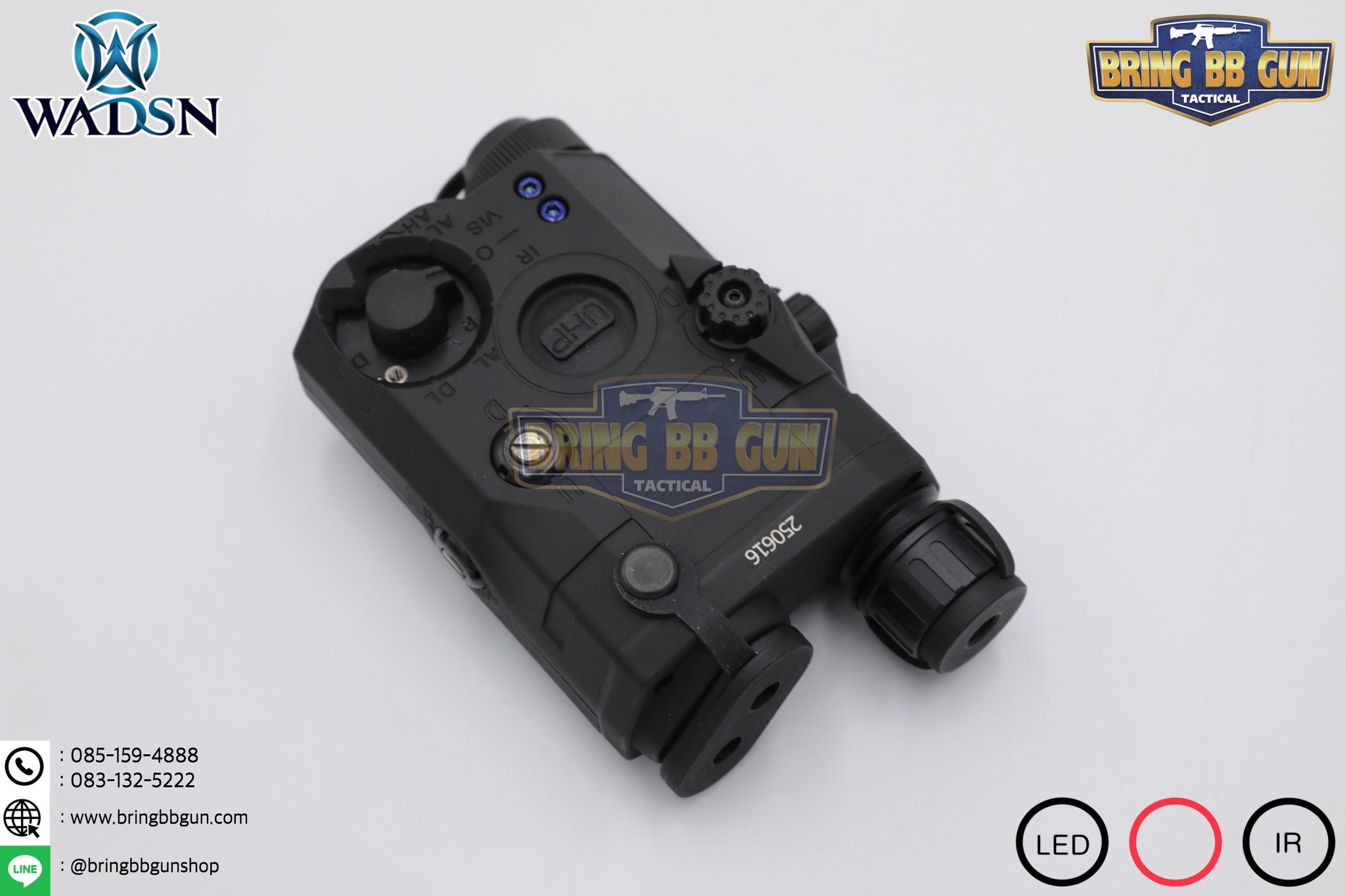 กล่อง PEQ-15 LA-5C Laser Pointer ยี่ห้อ WADSN รุ่น Real Grade (รุ่น Top) รุ่นไฟฉาย และ เลเซอร์สีแดง