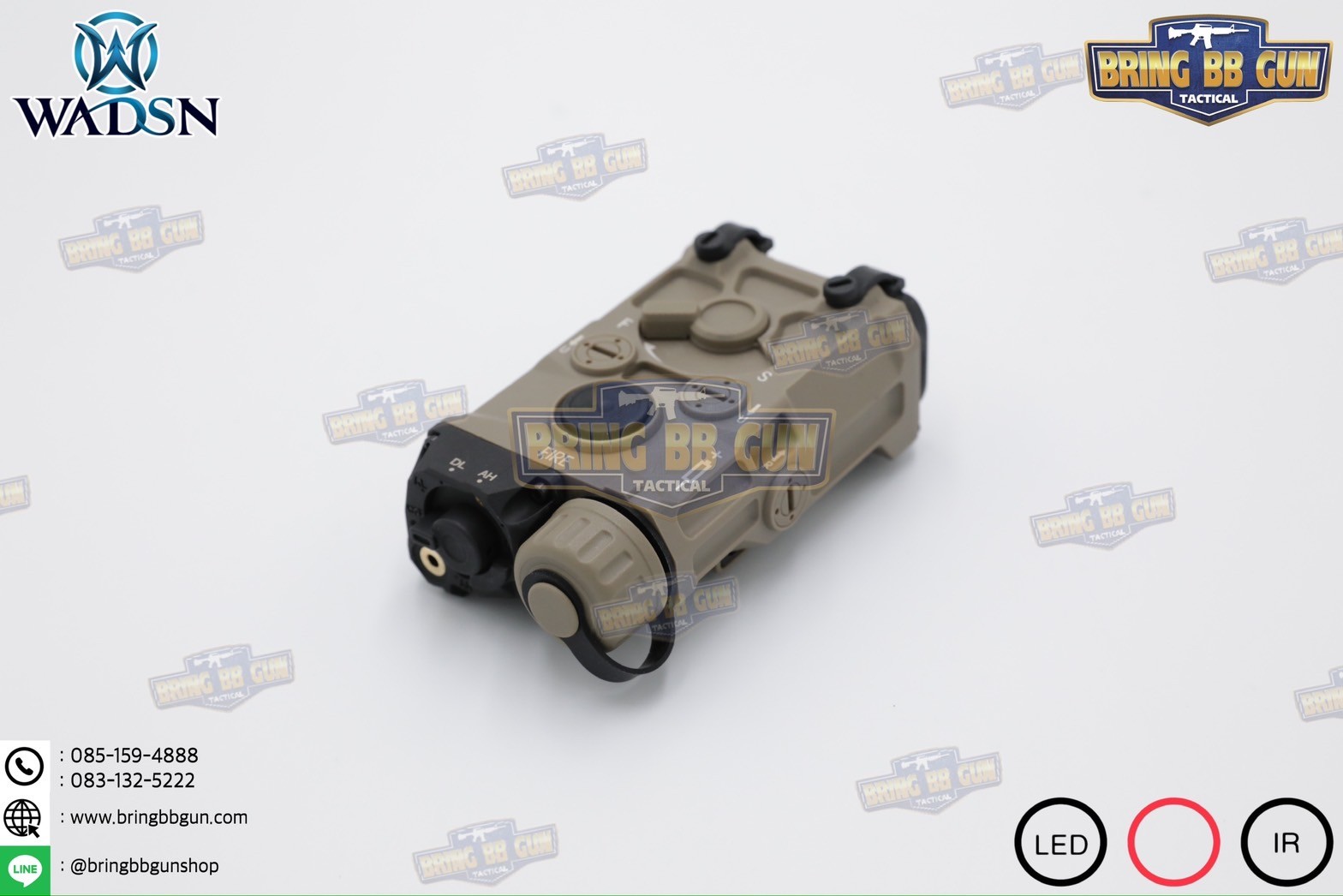 กล่อง Eo-tech OGL ยี่ห้อ WADSN รุ่น พลาสติก (เลเซอร์ชี้เป้าสีแดง) (OGL) (EOTECH OGL) (ON-GUN-LASER)