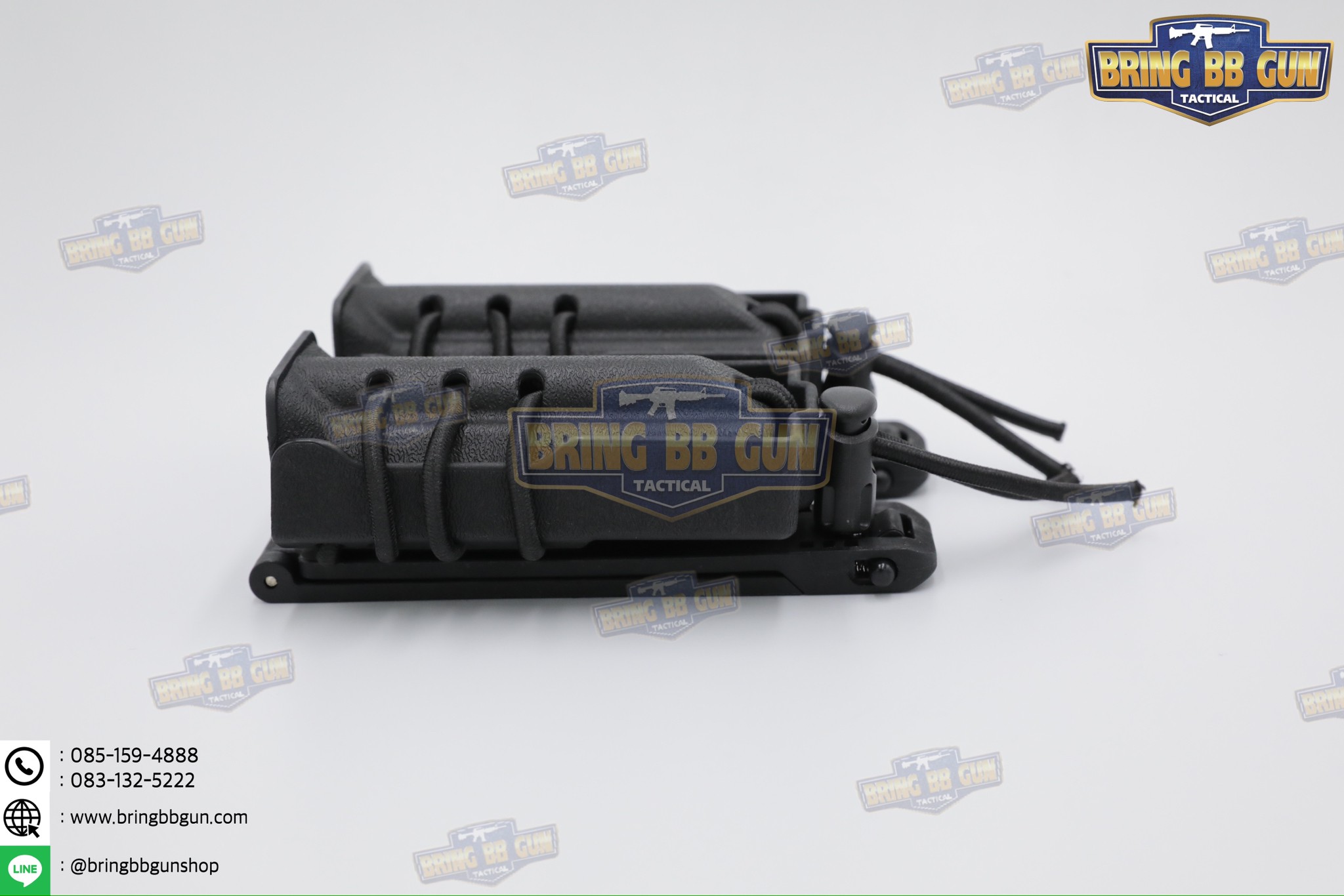 ซองแม็กกาซีนคู่โพลิเมอร์ 9 mm. Urban Assault 9mm Double Quick Pull Mag Case