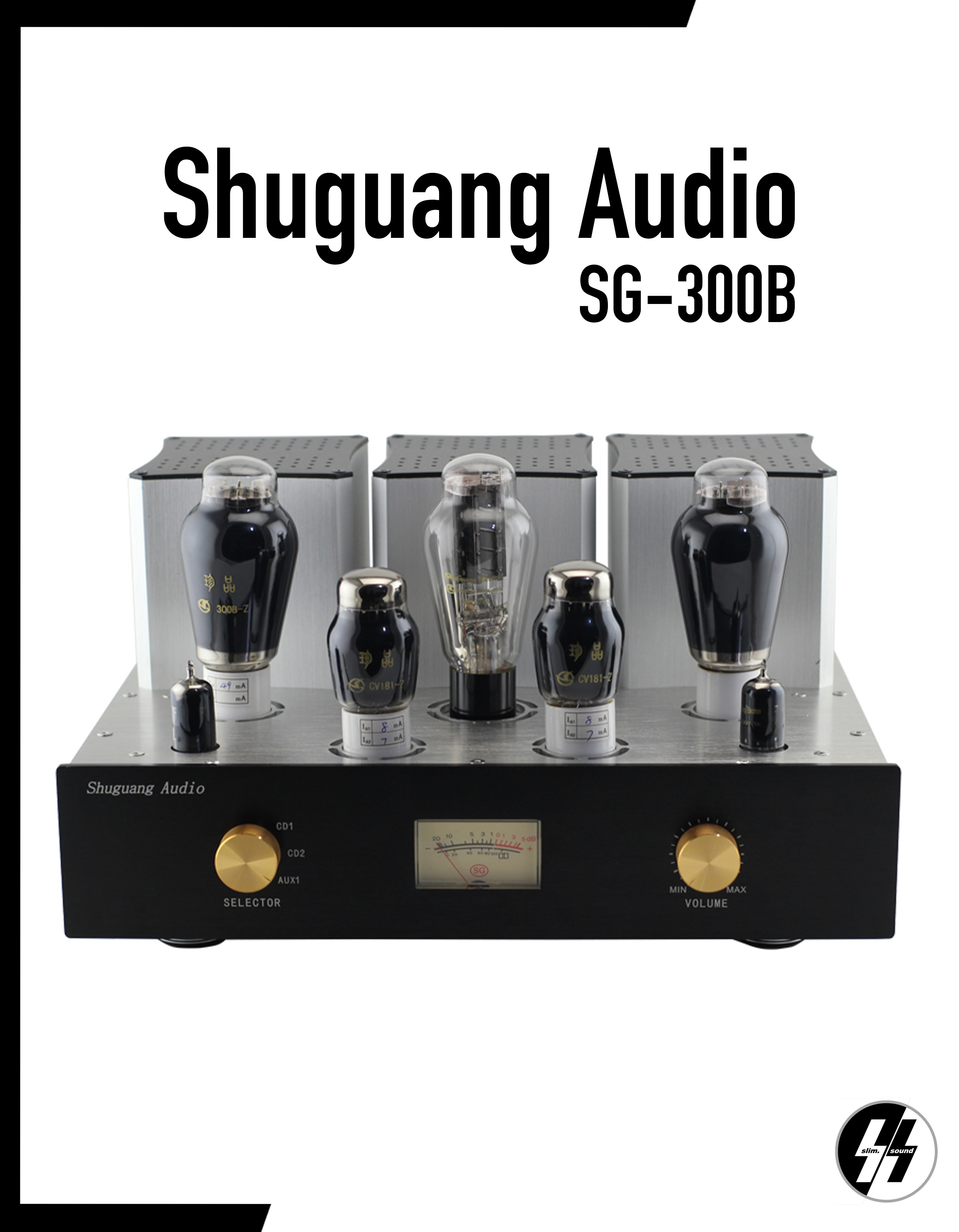 แอมป์หลอด | Shuguang - SG-300B | Vacuum Tube 300B Single Ended Class A | 10 Watts