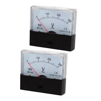 Panel Meter แบบเข็ม MU-45 AC 0-300V