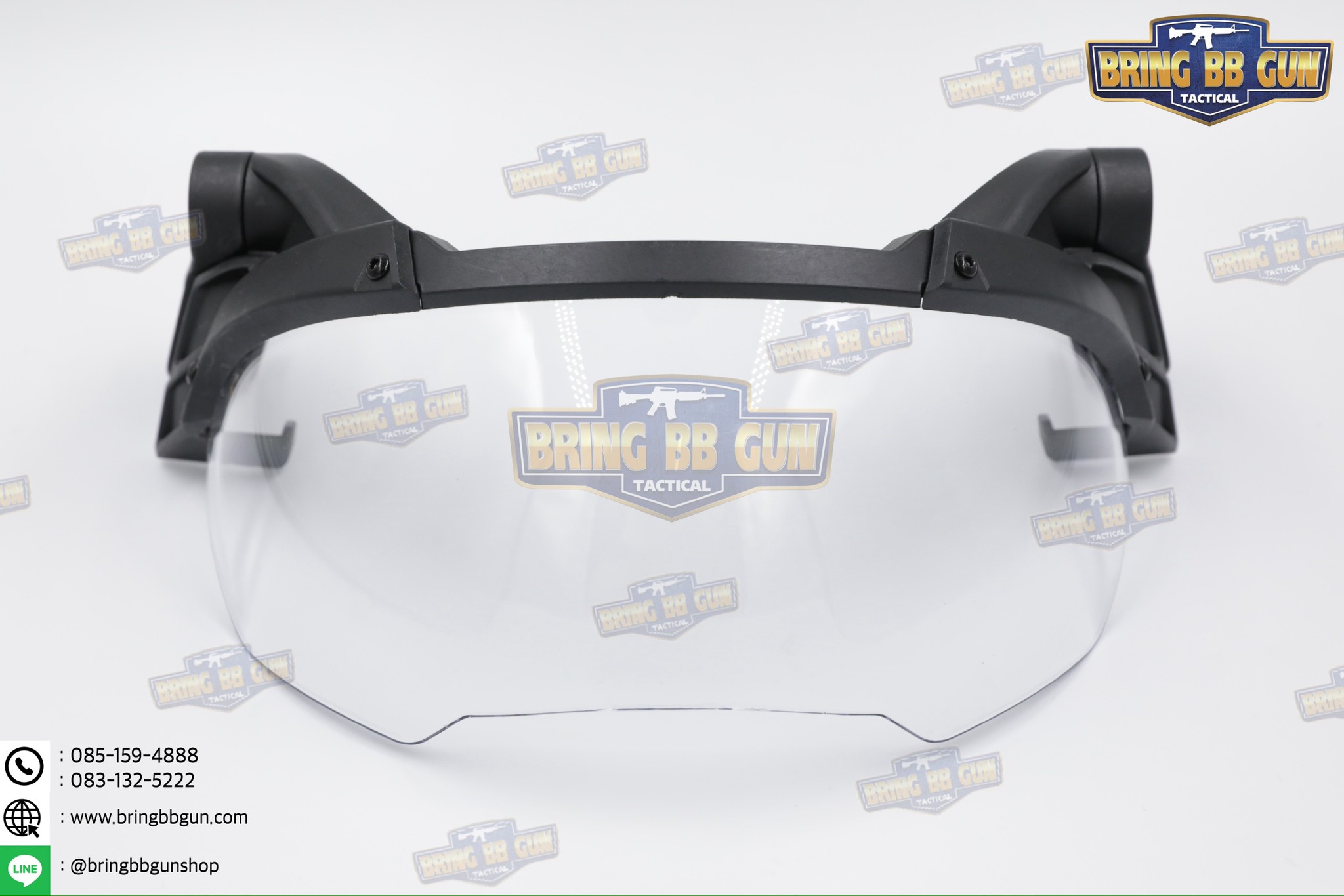 ชิวหน้าหมวก Fast (กระบังลม)สำหรับหมวกกันน็อคยุทธวิธีแบบปรับได้ (Visor - FAST) (FAST Helmet Visor) (Flip Goggles for Tactical Helmet)