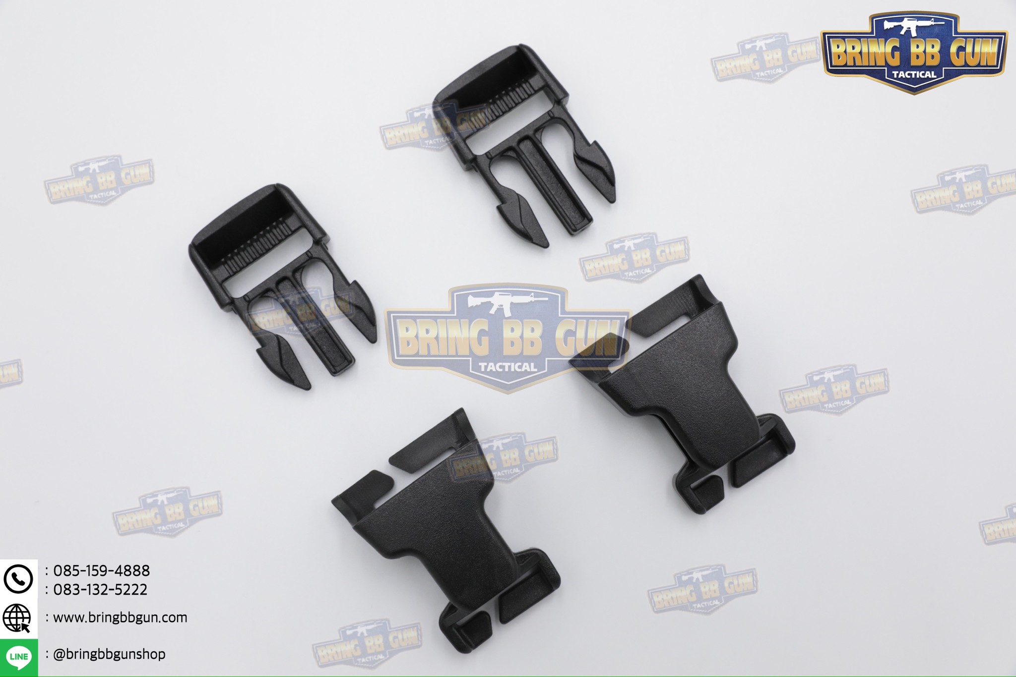 ตัวล็อคก้ามปู Molle Buckle ทรง ดูราเฟล็กซ (Mojave Dual Quick Attach Buckle) (ก้ามปูเสริมแต่งเวส) (Side Release Buckle) (Molle Buckle)