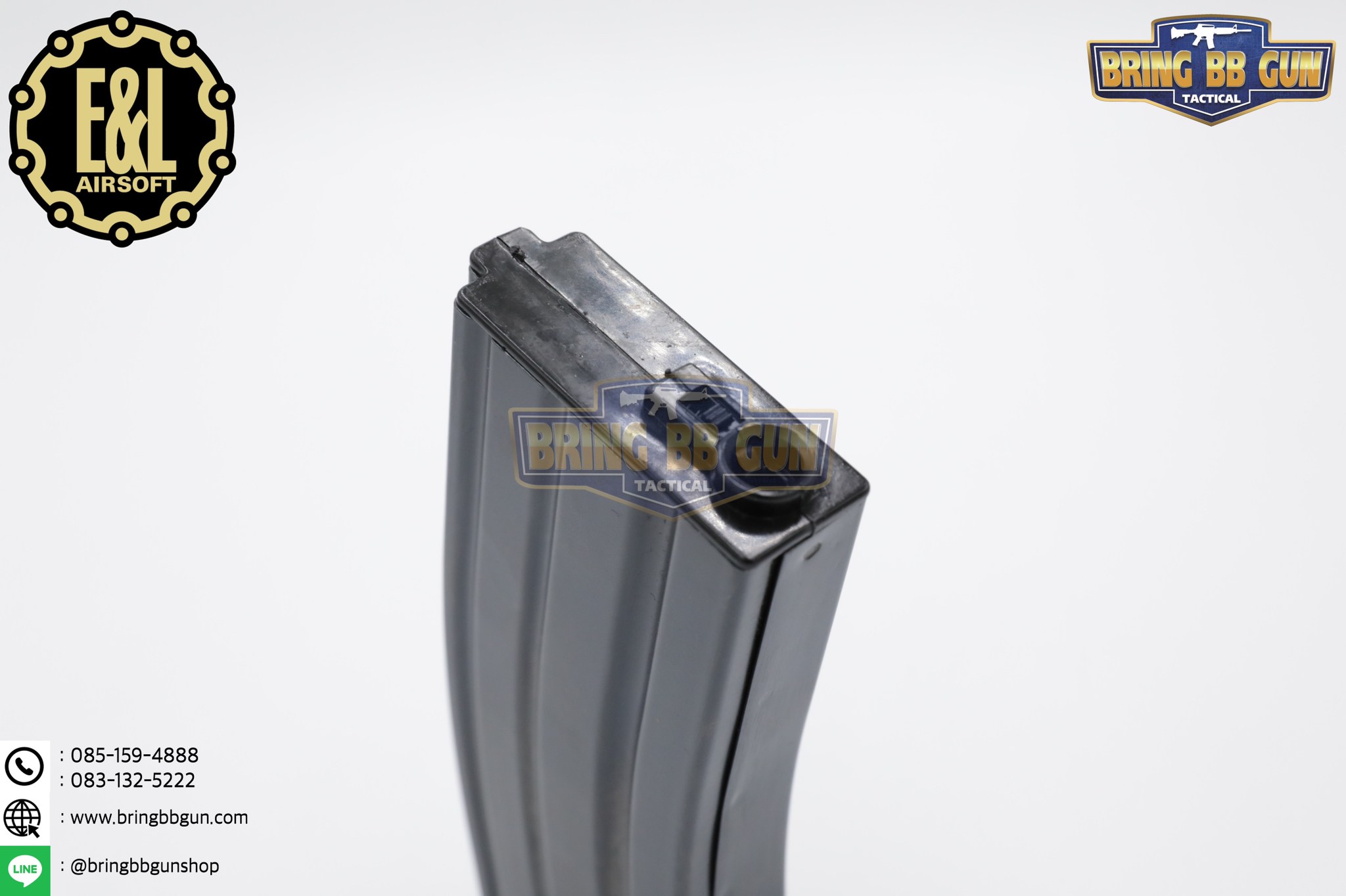 แม็กกาซีน M4 ยี่ห้อ E&L แบบstand(ไม่ต้องปั่น) ทรง เหล็ก (ทรงเดิม) (M4 Mid-cap magazine)
