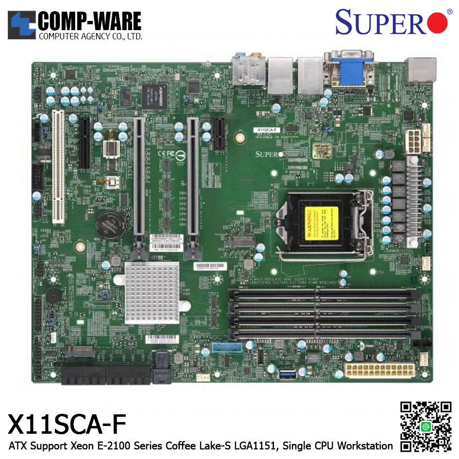 Supermicro X11SCA-F Single-CPU Intel Chipset C246 microATX (Coffee Lake-S) Workstation Board