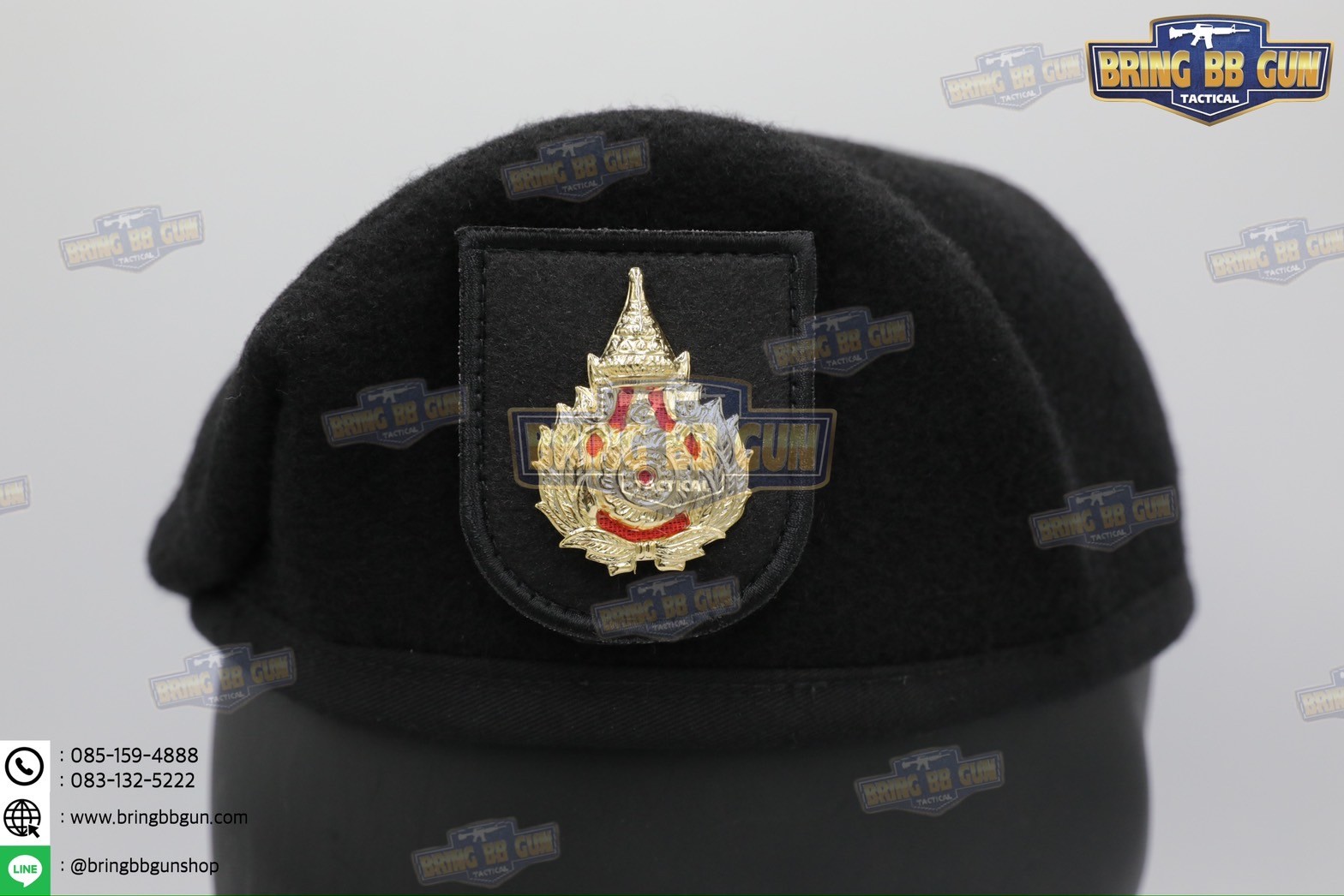 หน้าหมวกเบเร่ต์ ตีนตุ๊กแก