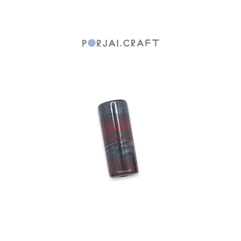 Tiger Iron Tube Bead ลูกปัดไทเกอร์ไอออน 12mm