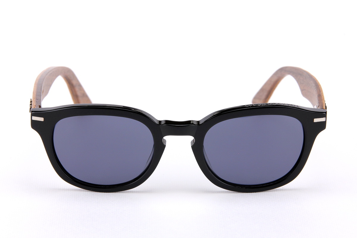 แว่นกันแดดขาไม้ Weekend Duet Collection Tokyo Black (Light)