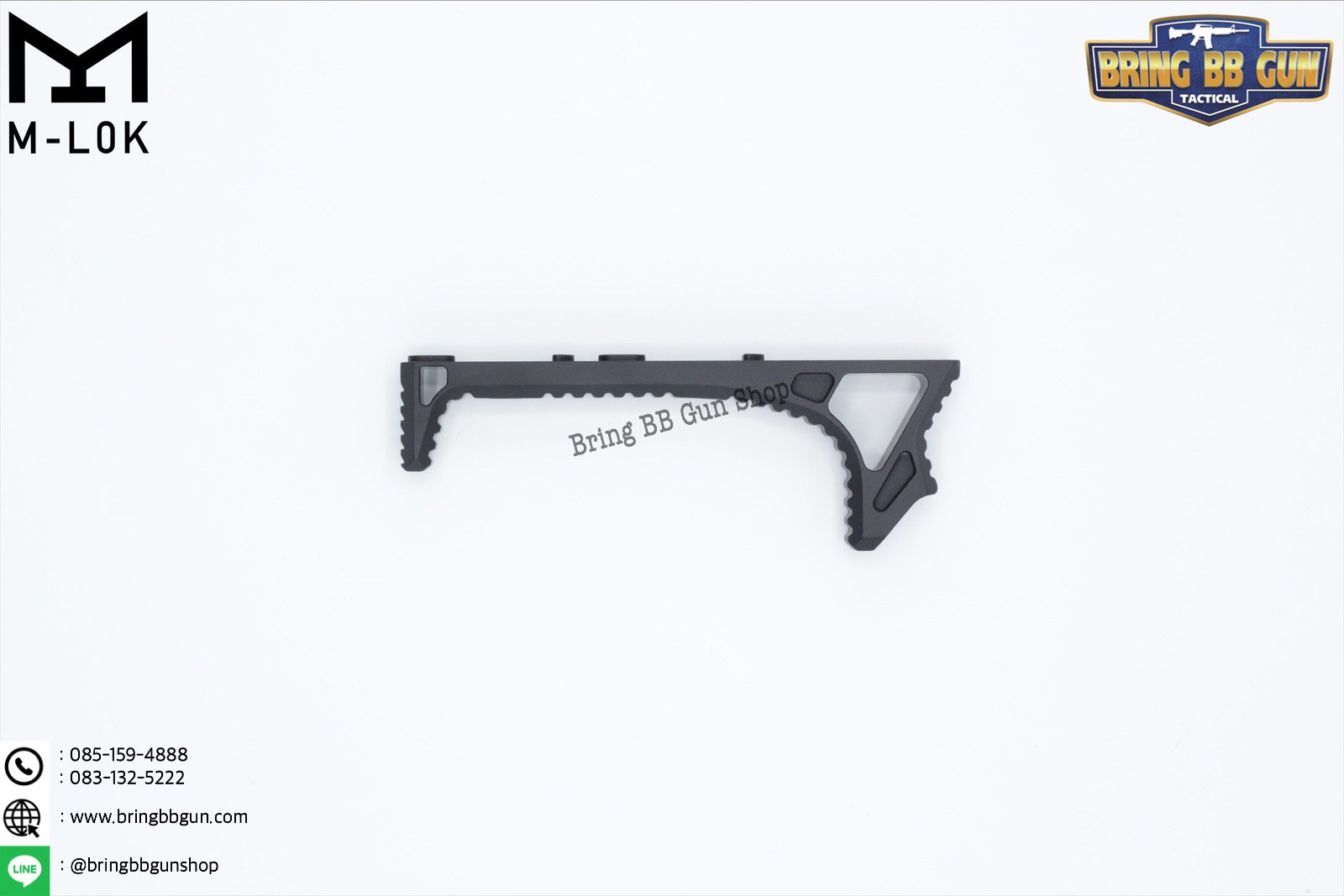 กริ๊ปมือหน้า ยี่ห้อ Castellan รุ่น Curve Foregrip CNC M-Lok (ใช้ได้กับชุดหน้าระบบราง M-Lock เท่านั้น)