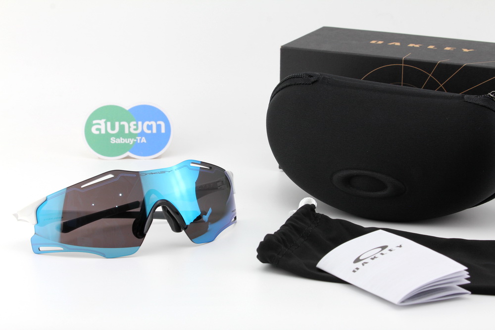 Oakley CYBR ZERO Polished White / Prizm Sapphire OO9512D-02