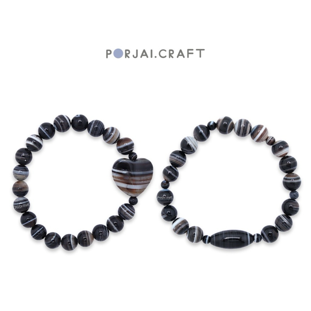 Tibetan Agate Beaded Bracelets สร้อยข้อมืออาเกต
