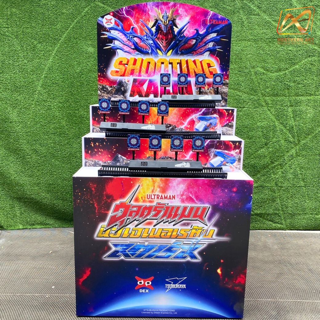 ตู้เกมส์ CARNIVAL เกมส์ยิงเป้าเคลื่อนที่ ขนาด (W) 80 x (L)64 x (H)160 cm. พร้อมเป้าเคลื่อนที่4แผ่น 3 ชุด ปืนกระสุนยาง 2 ชุด