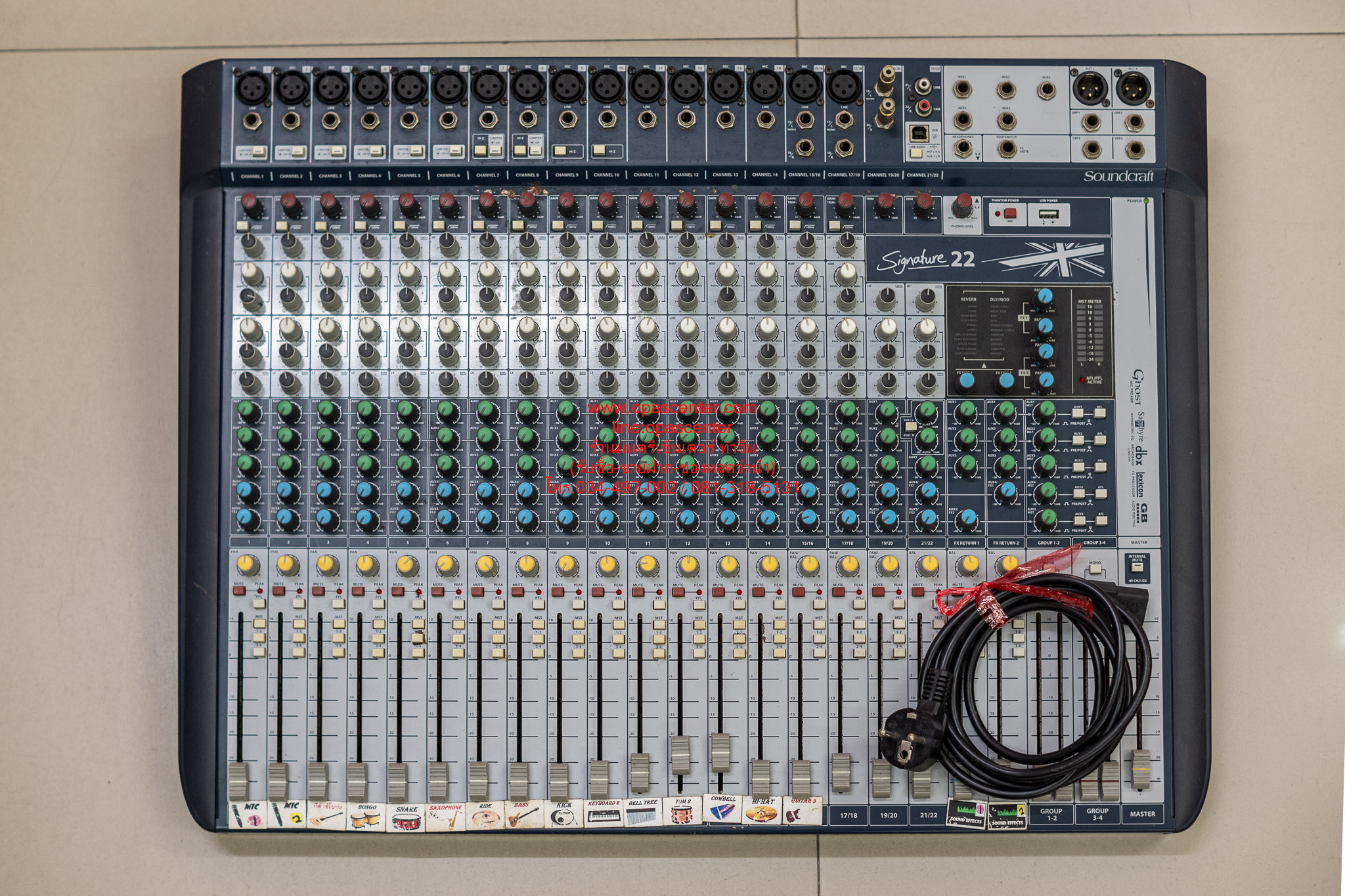 มิกเซอร์ SOUNDCRAFT Signature 22 อนาล็อก มิกเซอร์ 22 ชาแนล มือสอง สภาพดี พร้อมใช้งาน แถม Rack