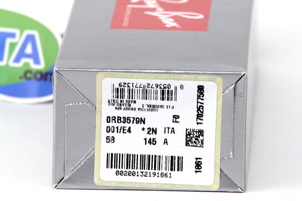 RayBan Blaze Hexagonal RB3579N 001/E4