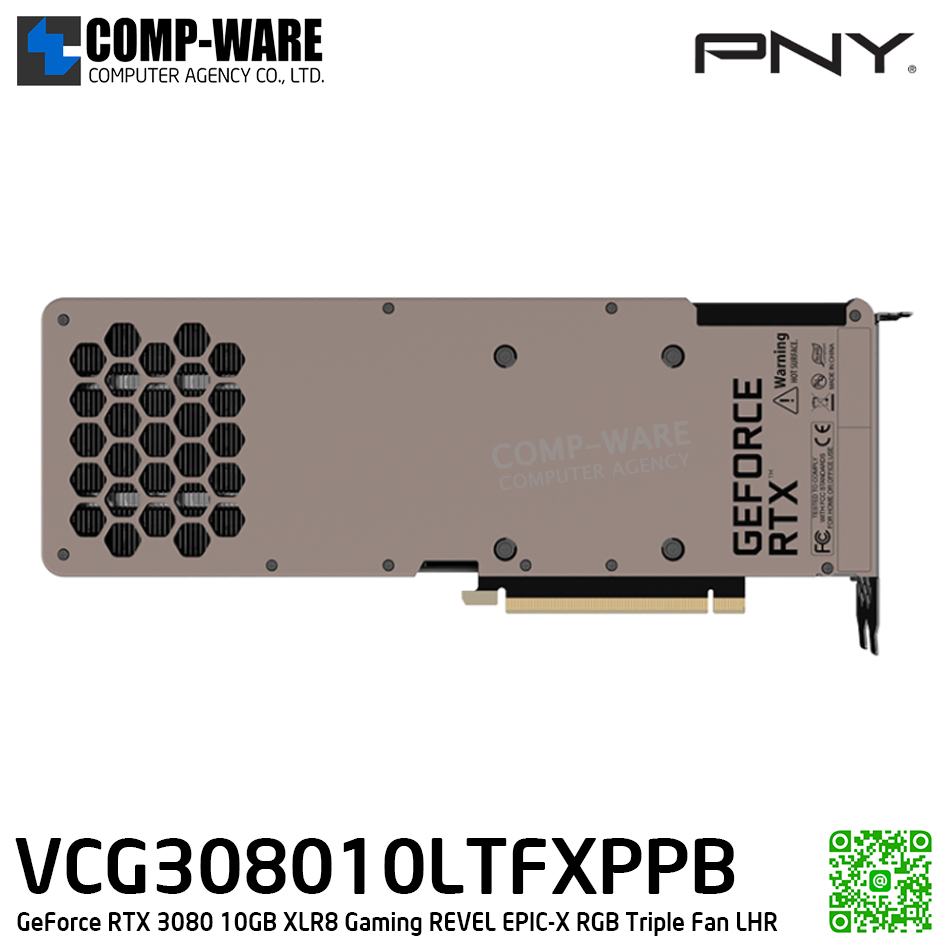 PNY GeForce RTX3080 10GB XLR8 Gaming REVEL EPIC-X RGB Triple Fan LHR - VCG308010LTFXPPB - 3Y Warranty