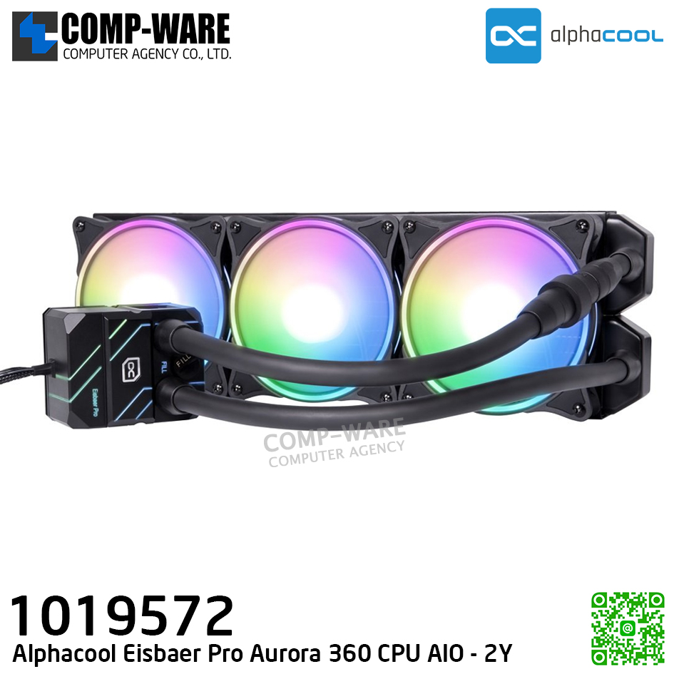 Alphacool Eisbaer Pro Aurora 360 CPU AIO - LIQUID COOLER - 1019572 - 2Y Warranty