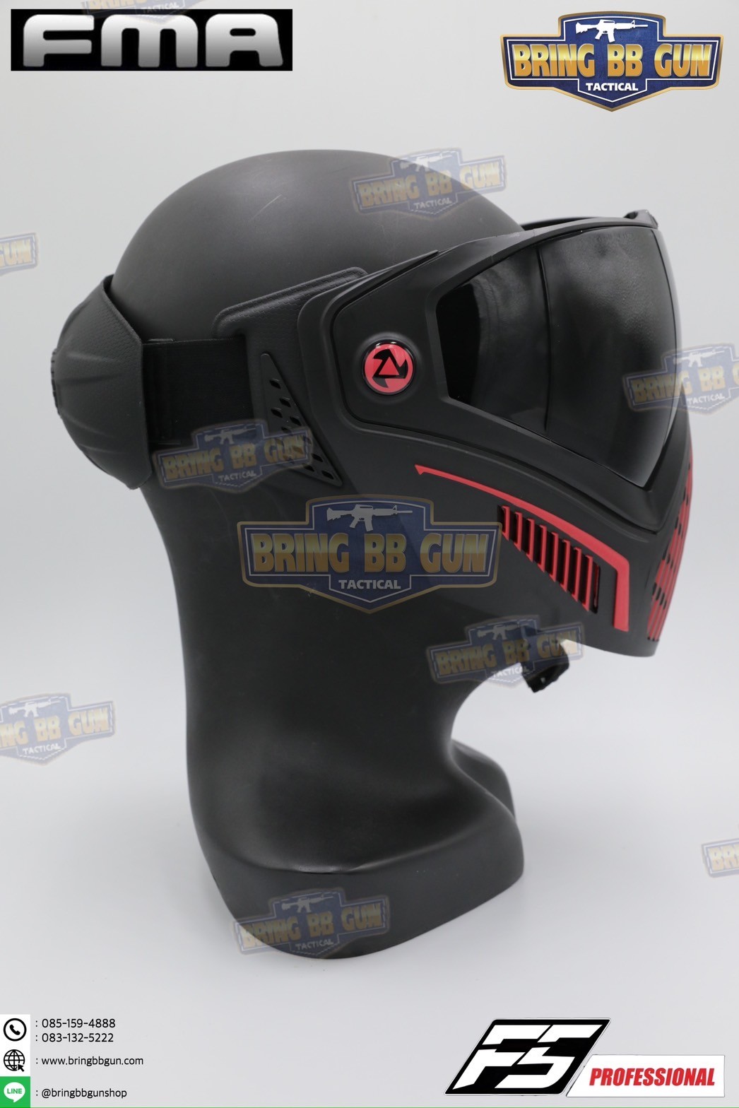 หน้ากาก F5 ยี่ห้อ FMA (FMA F5 STORM GOGGLE MASK) (F5 Professional) (Storm Goggle Mask)