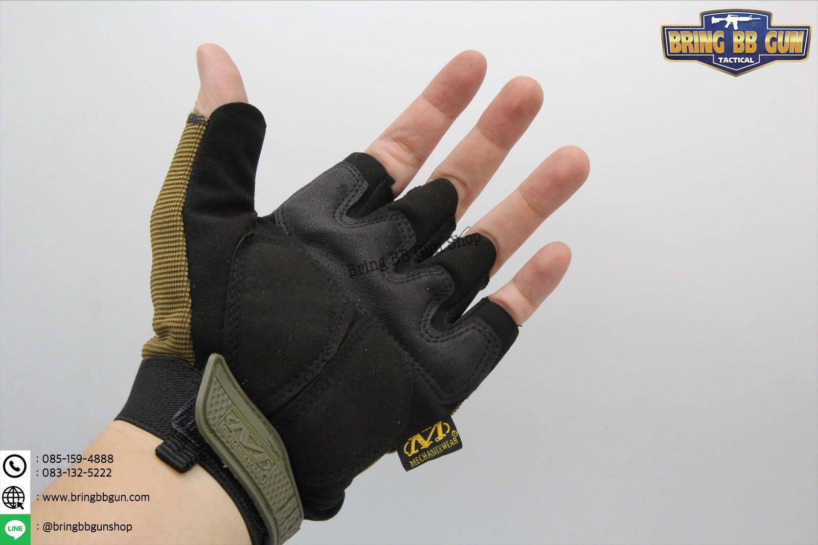 ถุงมือครึ่งนิ้ว ยี่ห้อ Mechanix รุ่น M-Pact