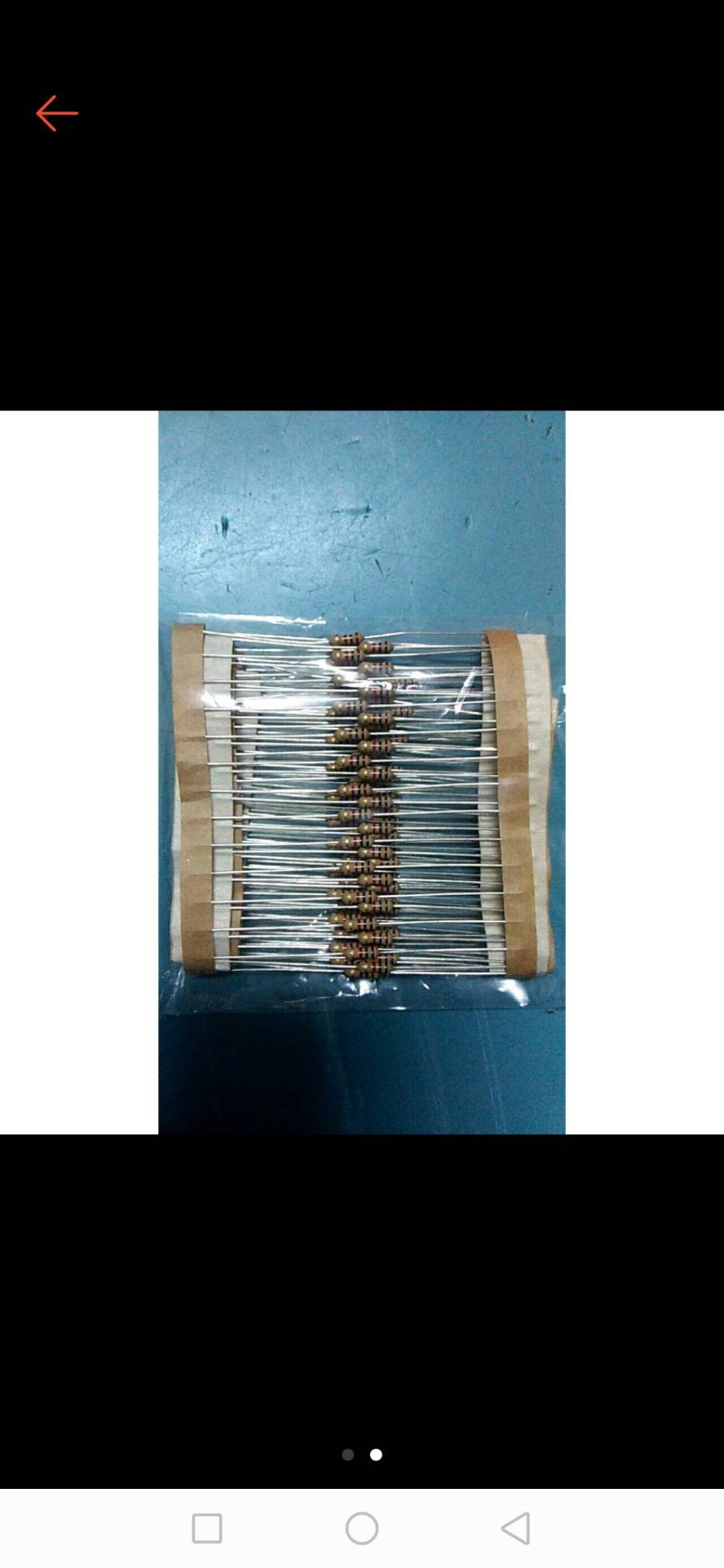 0000237 R1k 1/4 W ตัวต้านทาน ตัว R Resistor 1 pcs อาร์ 1 เค 50 ตัว