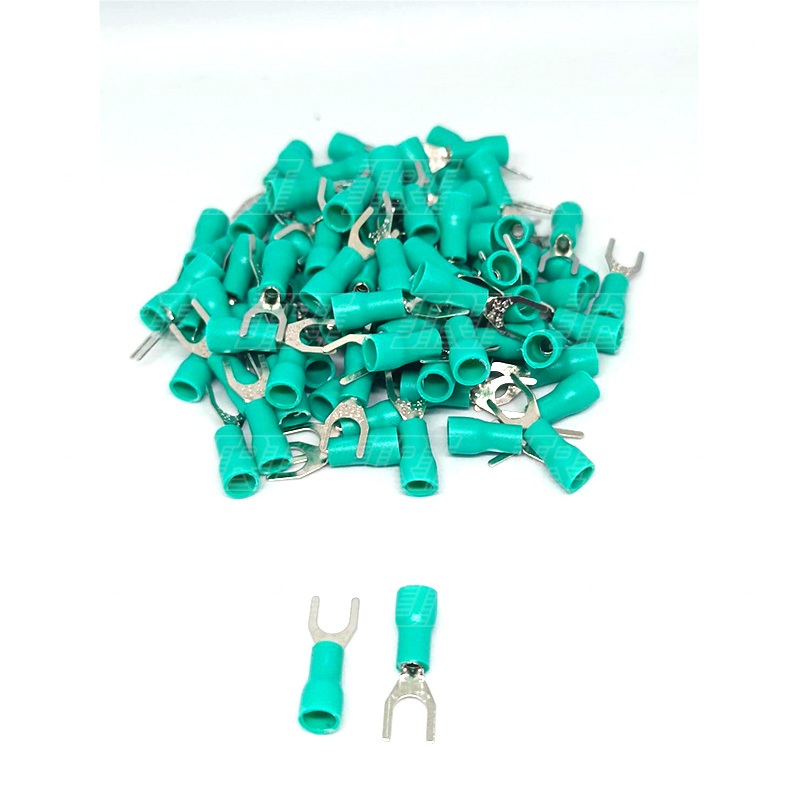 หางปลาแฉก หุ้มสลิป SV1-4 (100 ชิ้น) | มี 5 สี | สีดำ สีน้ำเงิน สีเขียว สีแดง สีเหลือง