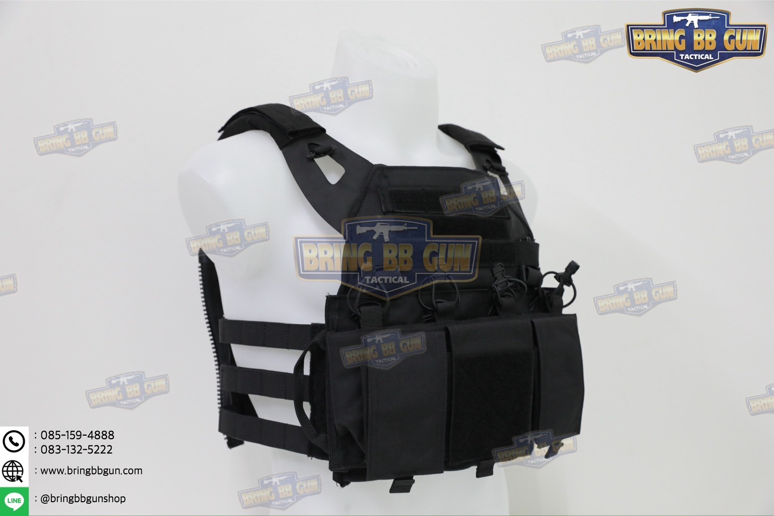 เสื้อเวส JPC 2.1 (เสื้อเวส JPC 2.0 + เพ้าแม็กกาซีน4ช่อง) (JPC 2.1 Plate Carrier) (JPC 2.0 + 5.56 Quadruple Mag Plate)