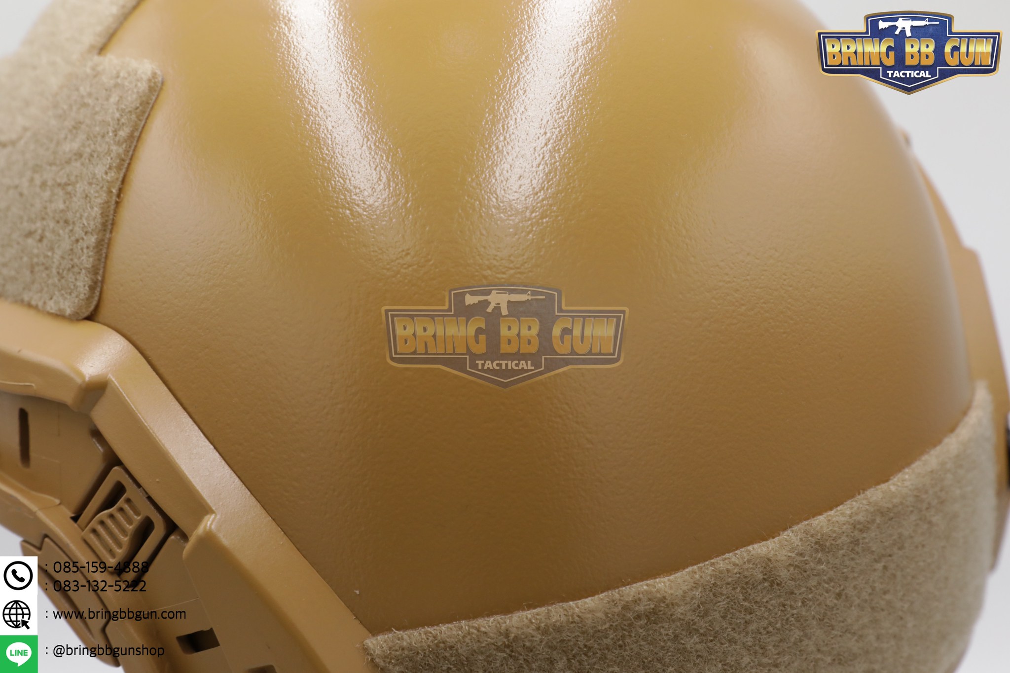 หมวก Fast (หมวกฟาส) (Fast Helmet MH type) รุ่น Strandard Version No holes