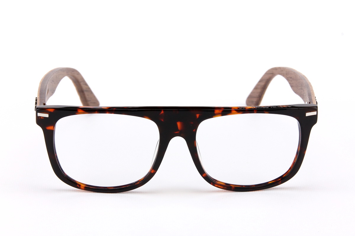 กรอบแว่นสายตาขาไม้ Weekend Duet Collection Berlin Havana (Light)