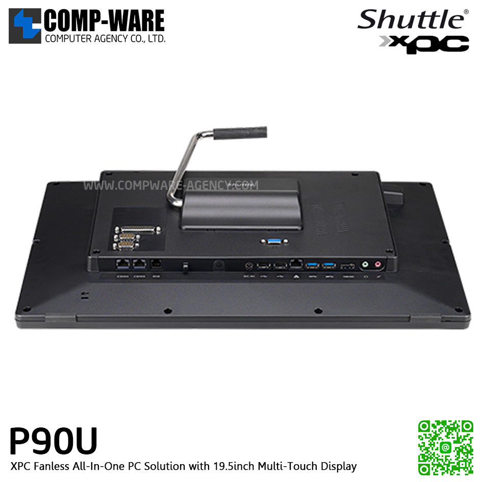 Shuttle XPC AIO P90U Intel Core i3-7100U, Support 19.5"A grade HD+(1600x900) Multi Touch All-in-One Barebone PC Embedded ,No Ram ,No HDD/SSD ,No OS (เครื่อง DEMO)