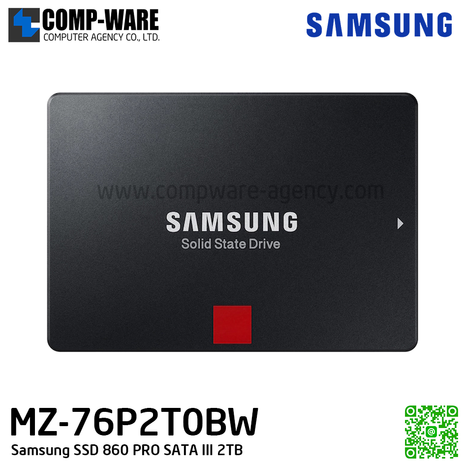 Samsung SSD 860 PRO SATA III 2TB 2.5" (MZ-76P2T0BW)