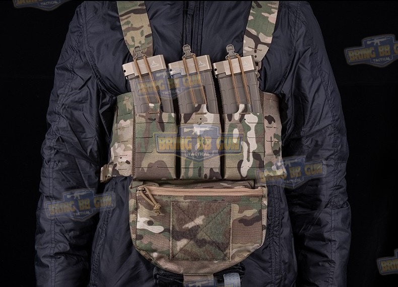 เพ้าแม็กกาซีน KTAR (5.56 แบบ3ช่อง) (V5 PC Triple Mag Plate) (G Buckle + Velcro) (Ferro Concepts KTAR Front Flap) (KTAR Front Flap)