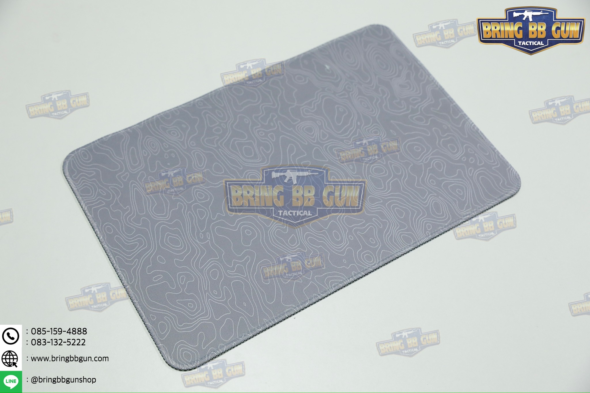 แผ่นยางรองอเนกประสงค์ ลายแผนที่เส้นชันความสูง แผ่นรองเม้าส์ (Topographic Map Camo Mouse Pad) (Mouse Pad) (Contour Map)