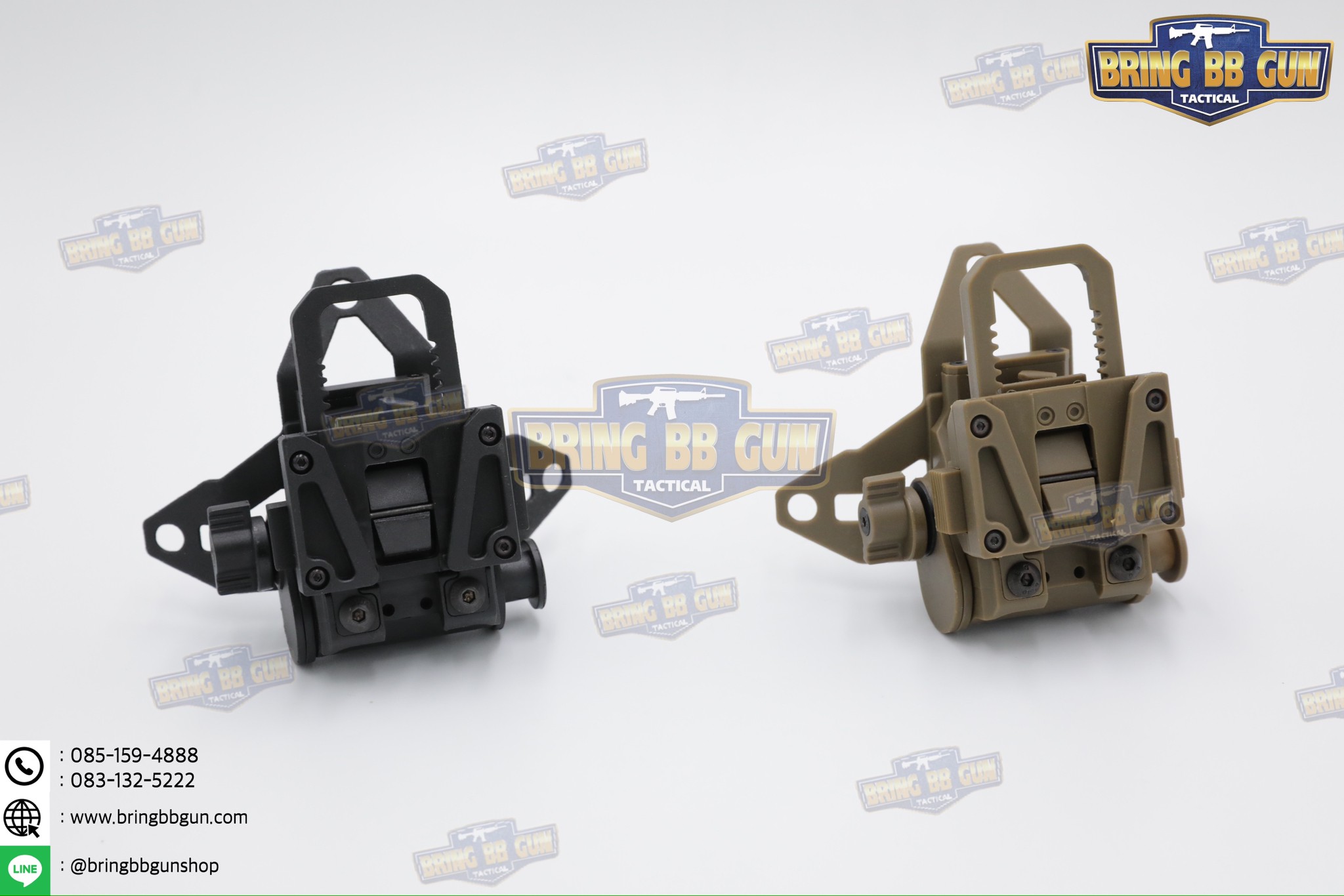 แป้นหน้าหมวกจับกล้องไนท์วิชั่น (Night Vision) รุ่น บอดี้พลาสติก (L4G69 NVG Mount) (FIXED NIGHT VISION GOGGLE MOUNT) (Night Vision Goggle Mount)