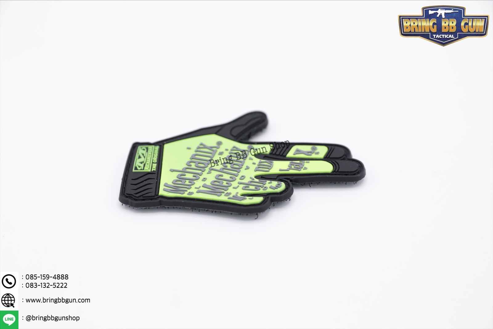 Patches (ด้านหลังมีตีนตุ๊กแก) ลาย ถุงมือทำท่ารูปปืน (Weather Gloves)