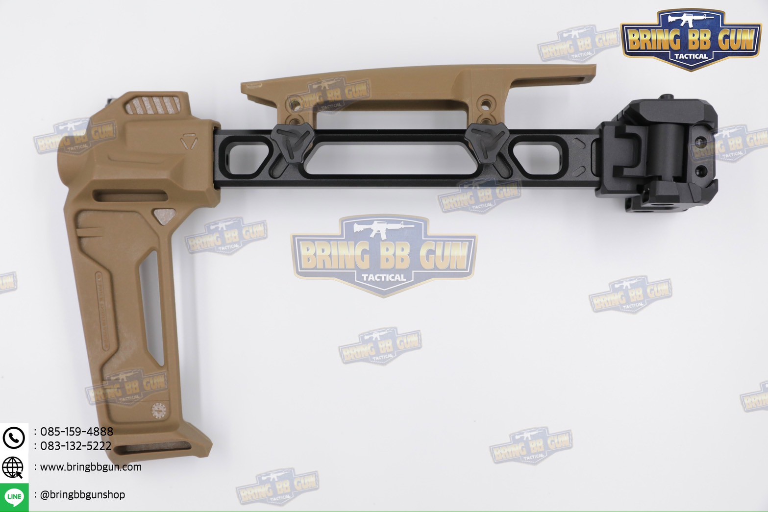 พานท้ายปืนแบบพับได้2ฝั่ง (Strike Dual Folding Adapter) รุ่น Strike FSA Dual Folder (The Strike Dual Folding Adapter) (Dual Folding Adapter) (Strike Hard,Strike Fast) (SI) (MCX) (MPX) (1913)