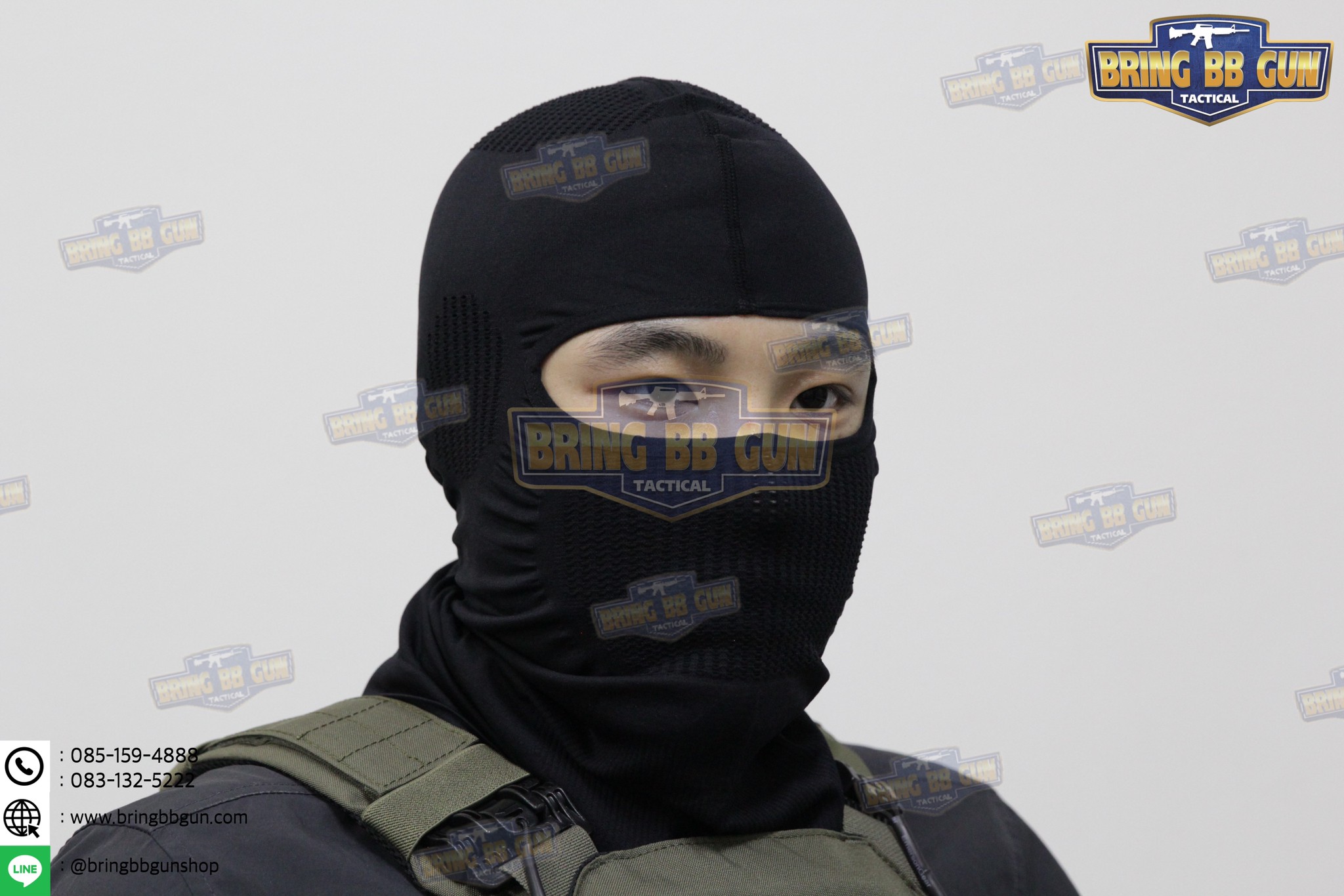โม่ง ทรง NB Tactical (ไอ้โม่ง) (โม่งเปิดแค่ตา) (Balaclava V.2)