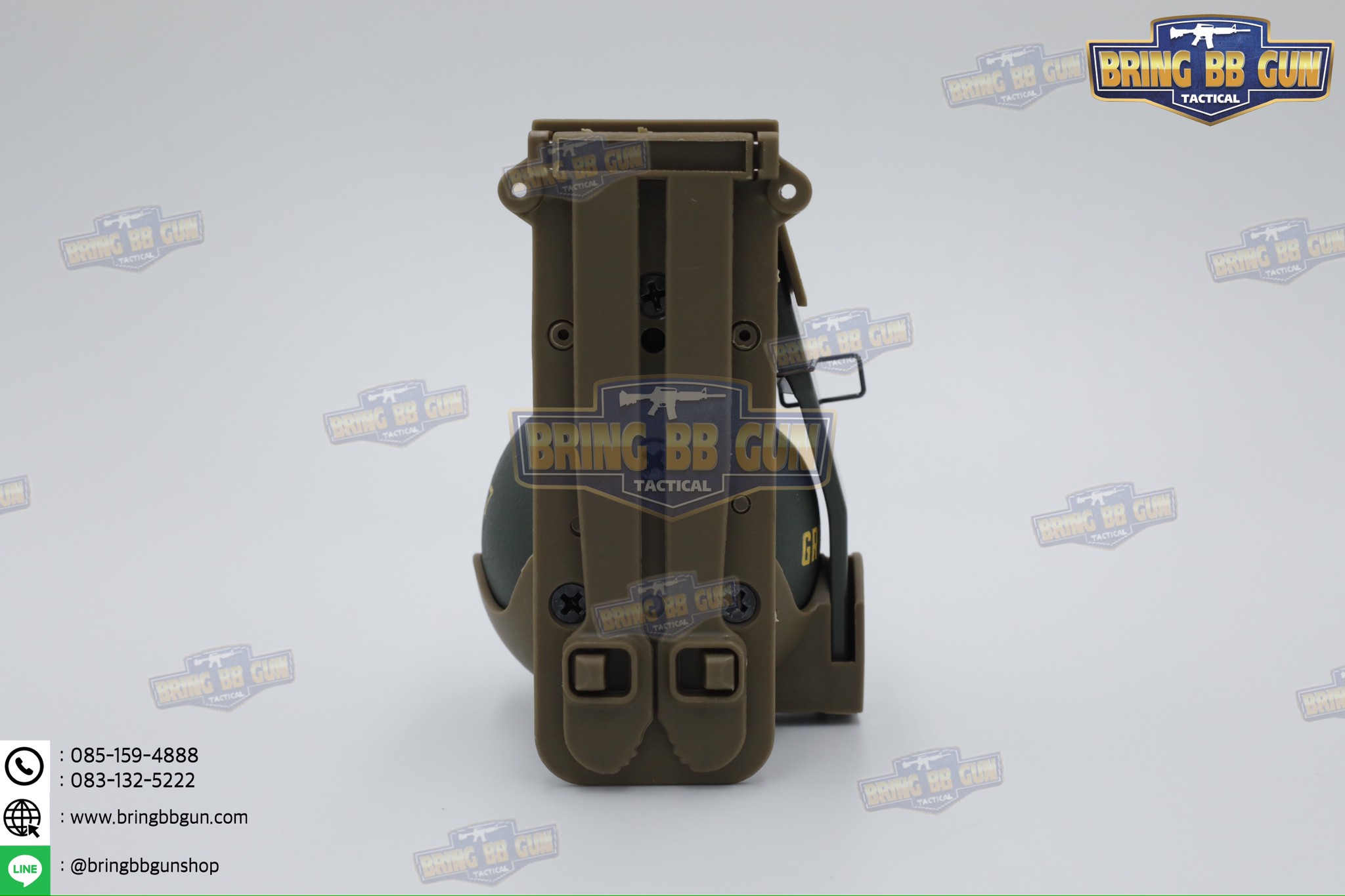 ระเบิดมือ M67 แบบ Dummy + M67 Grenade Pouch (ระเบิดมือลูกเกลี้ยง + ซองใส่ระเบิดมือแบบปลดไว) (M67 Grenade) (Fragmentation Hand Grenade) (Gernade Pouch) (Quick Release Grenade Pouch)