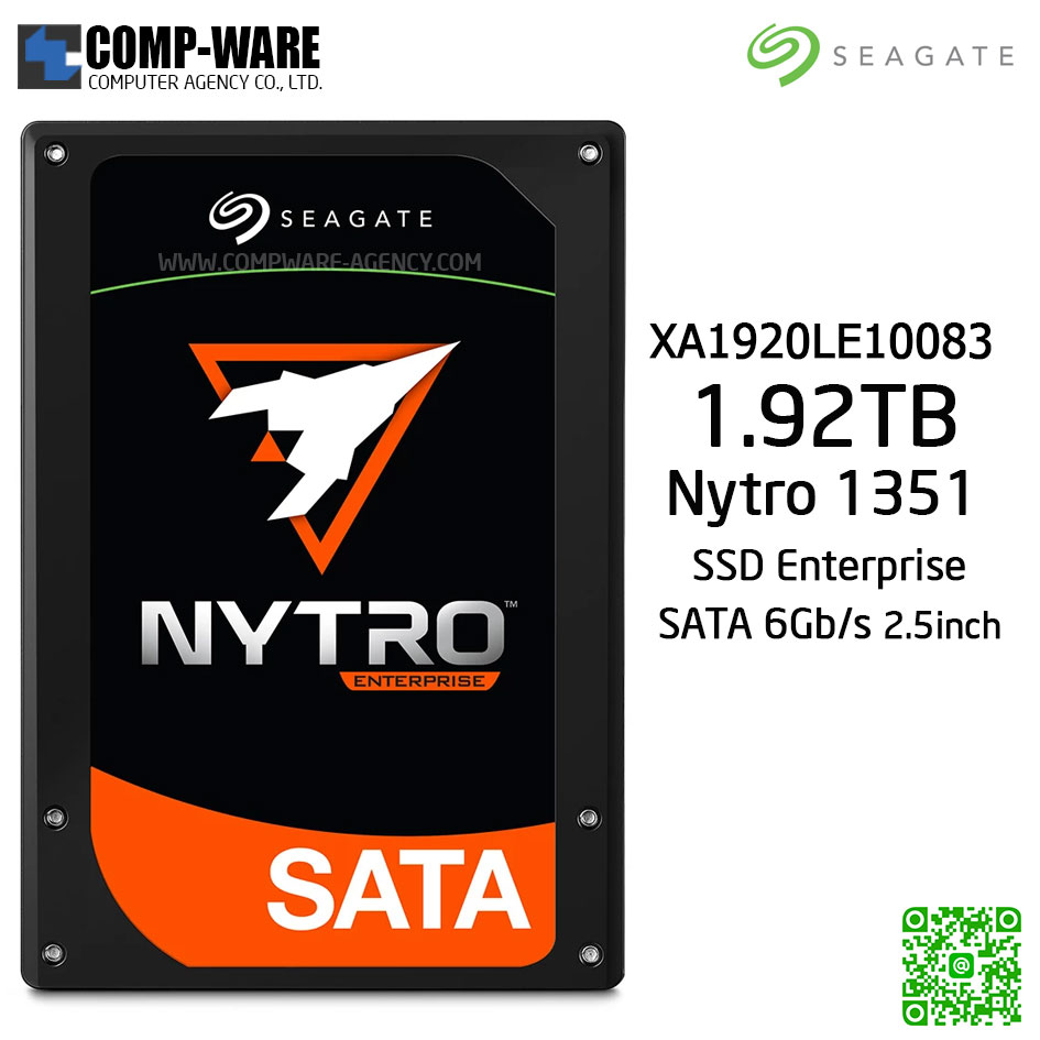 Seagate Nytro 1351 1.92TB 2.5 Inch Enterprise SATA SSD 3D TLC with DuraWrite ,SED BASE , 5 Years warranty - XA1920LE10083